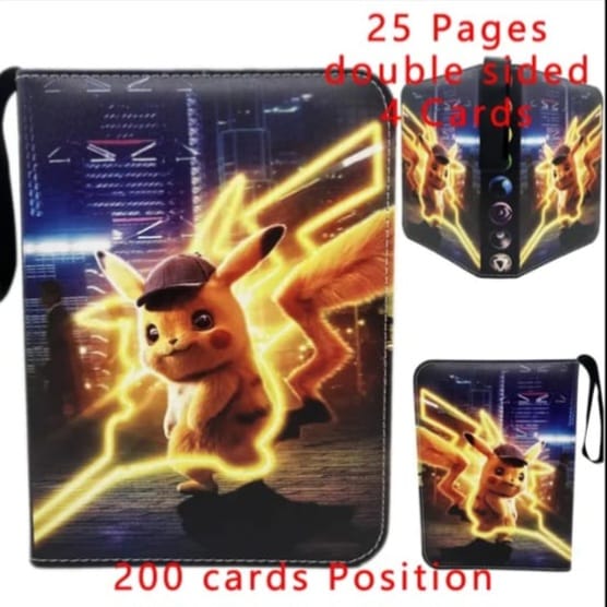 Pokémon - Pikachu - Sammelmappe für Pokémon Karten - für 200 Karten