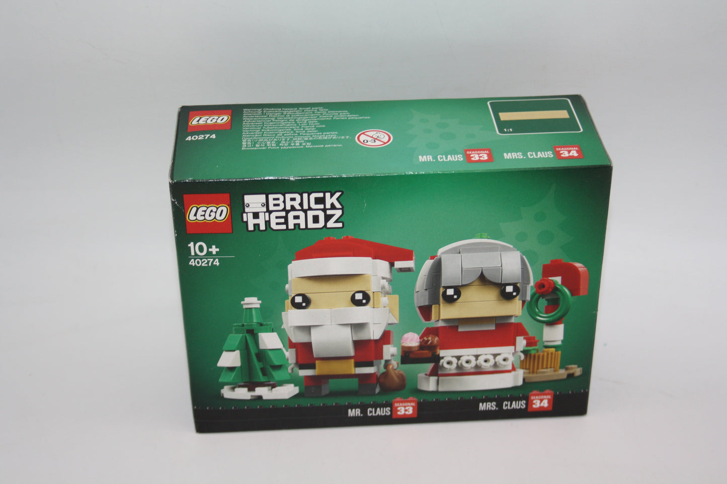 LEGO® Saisonal/BrickHeadz Set - 40274 Herr und Frau Weihnachtsmann - Neu/ungeöffnet