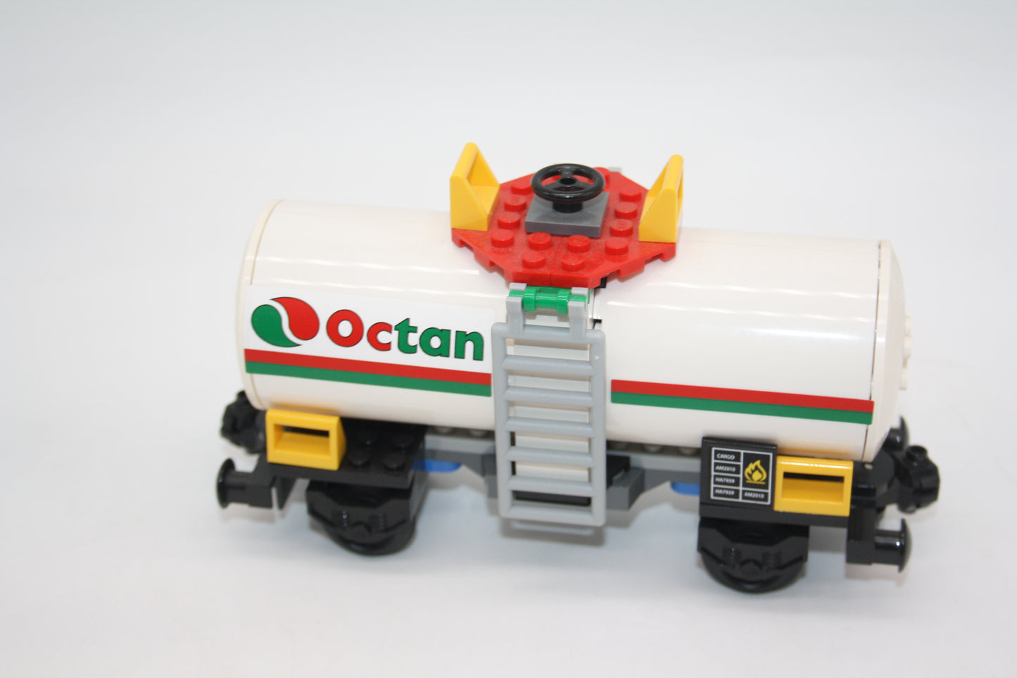 LEGO® Eisenbahn - weißer Octan Tankwagen - aus 7939 - Waggon/Wagon