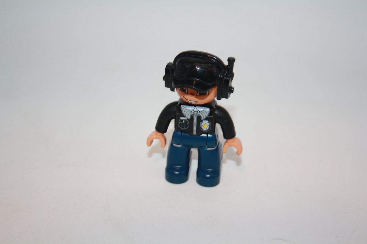 Duplo - Polizei Pilot Modern - blauer Helm/graue Hose - Polizei - Figur