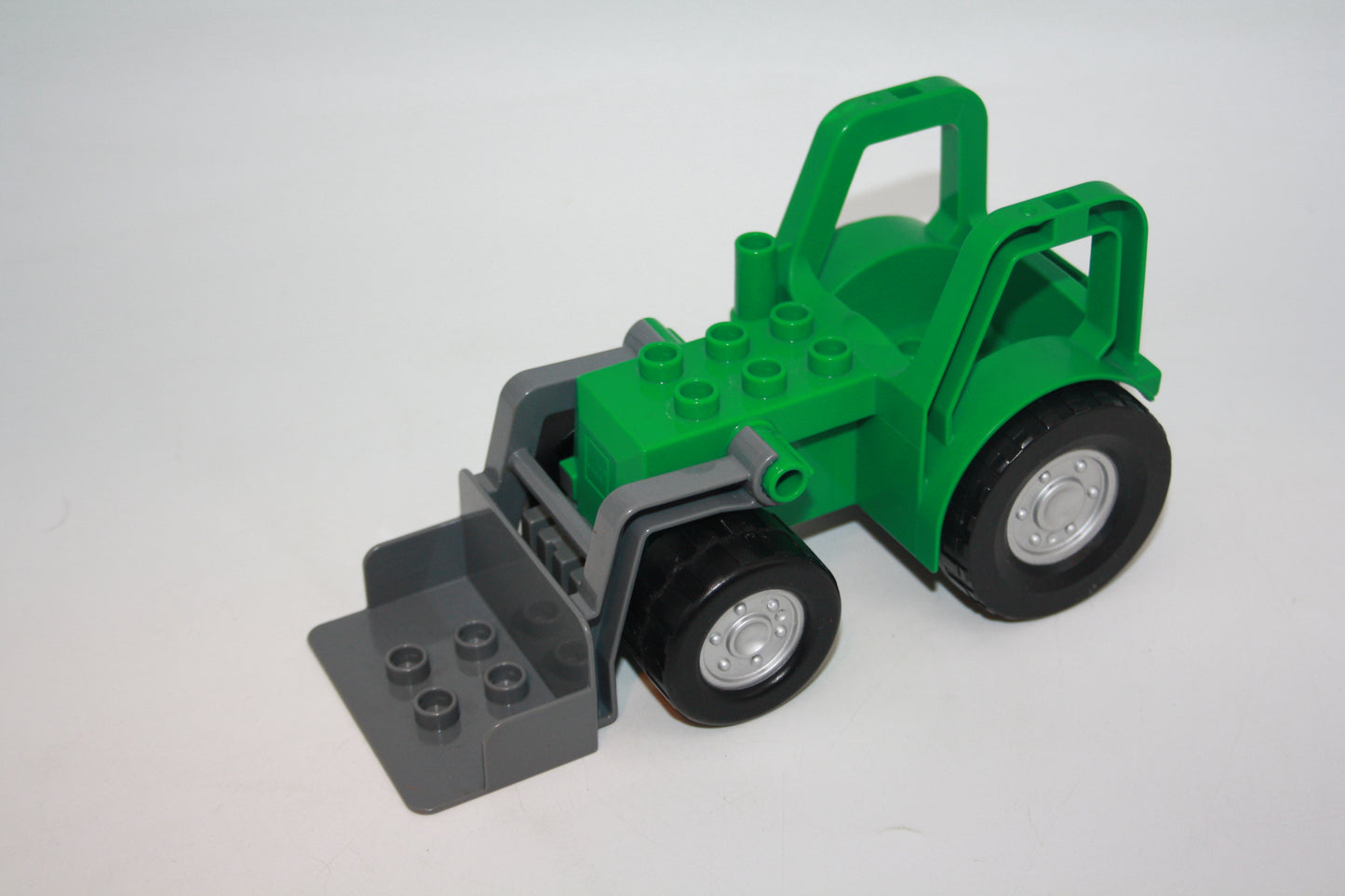 Duplo - Traktor/Trecker mit beweglicher Schaufel - grün - Bauernhof - Fahrzeuge