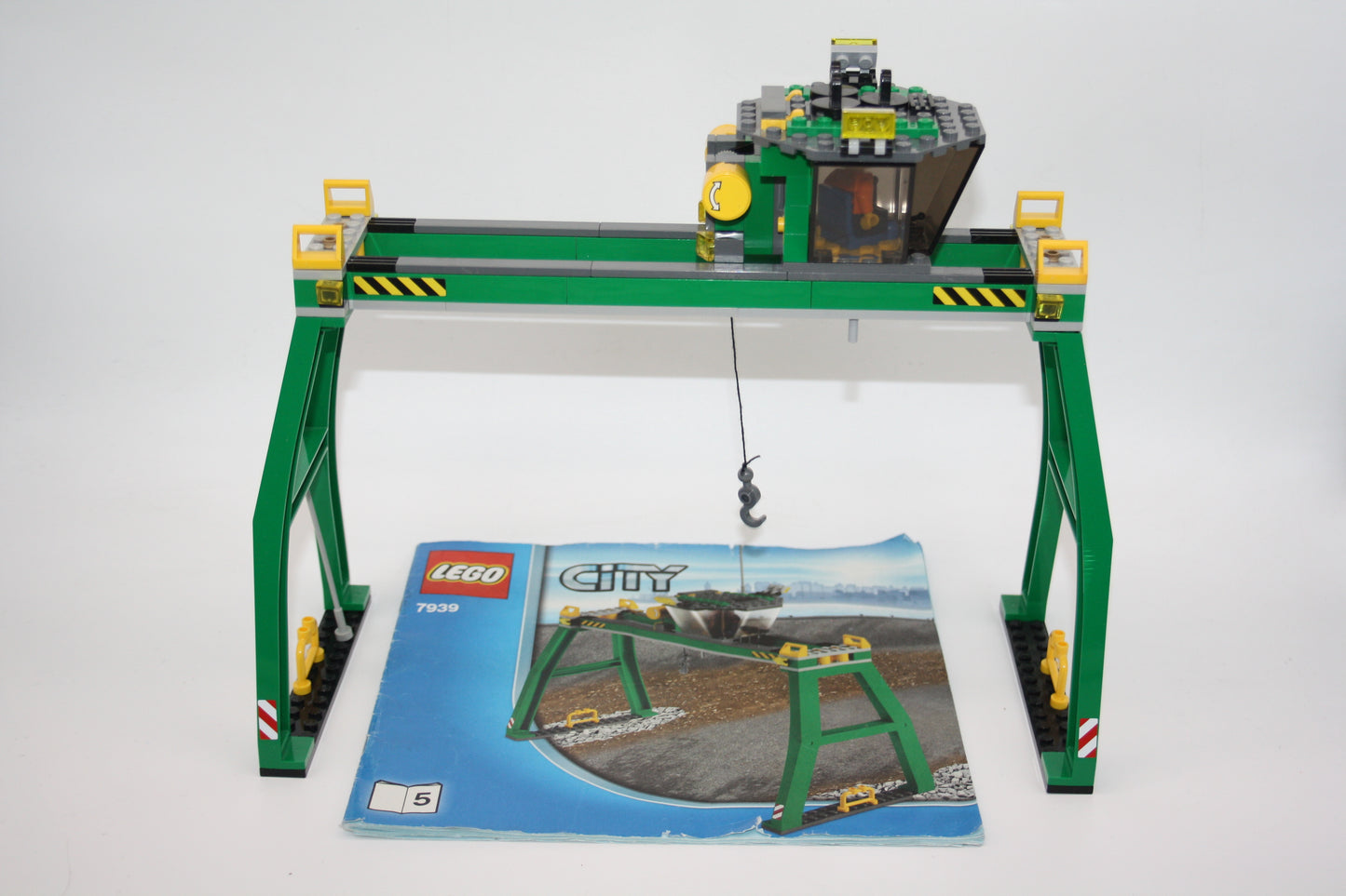 LEGO® Eisenbahn 9V - Schwerlastkran/Verladekran - aus 7939 - Waggon/Wagon - inkl. BA