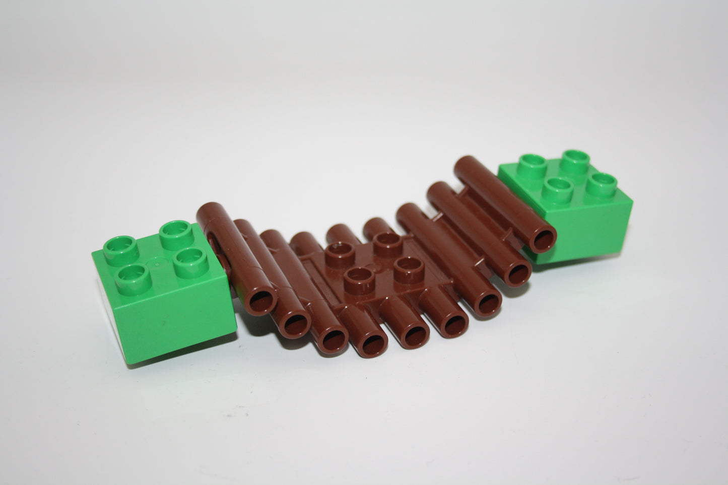 Duplo - Bewegliche Hängebrücke m. Halterung - braun - Bauelement - Zusammengebaut