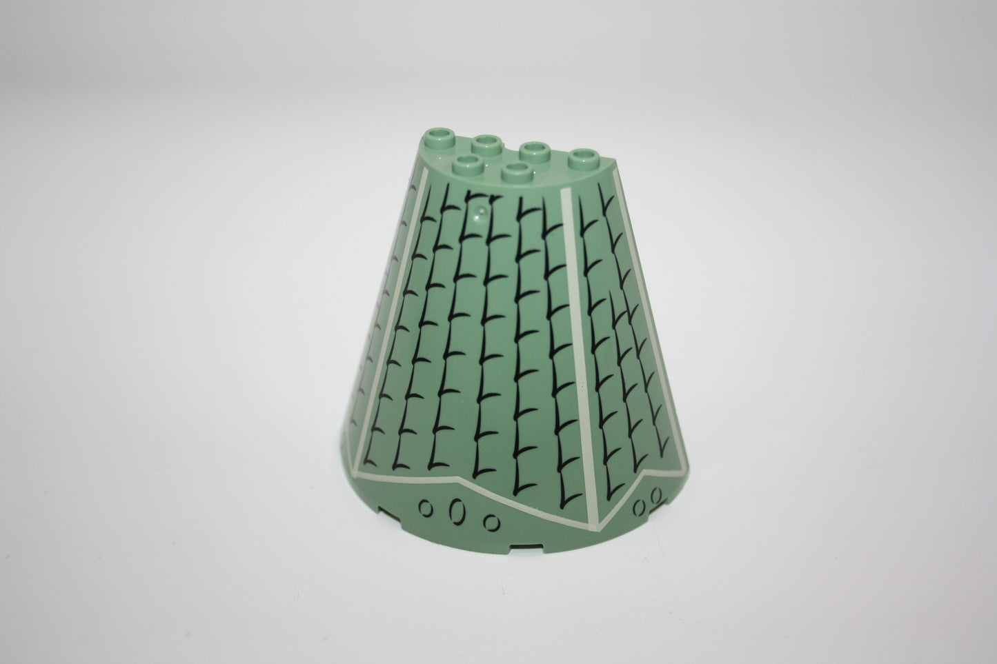 LEGO® - Turmspitze/Turmdach Kegelhälfte 8x4x6 - belklebt- 47543 - Sandgrün - Harry Potter