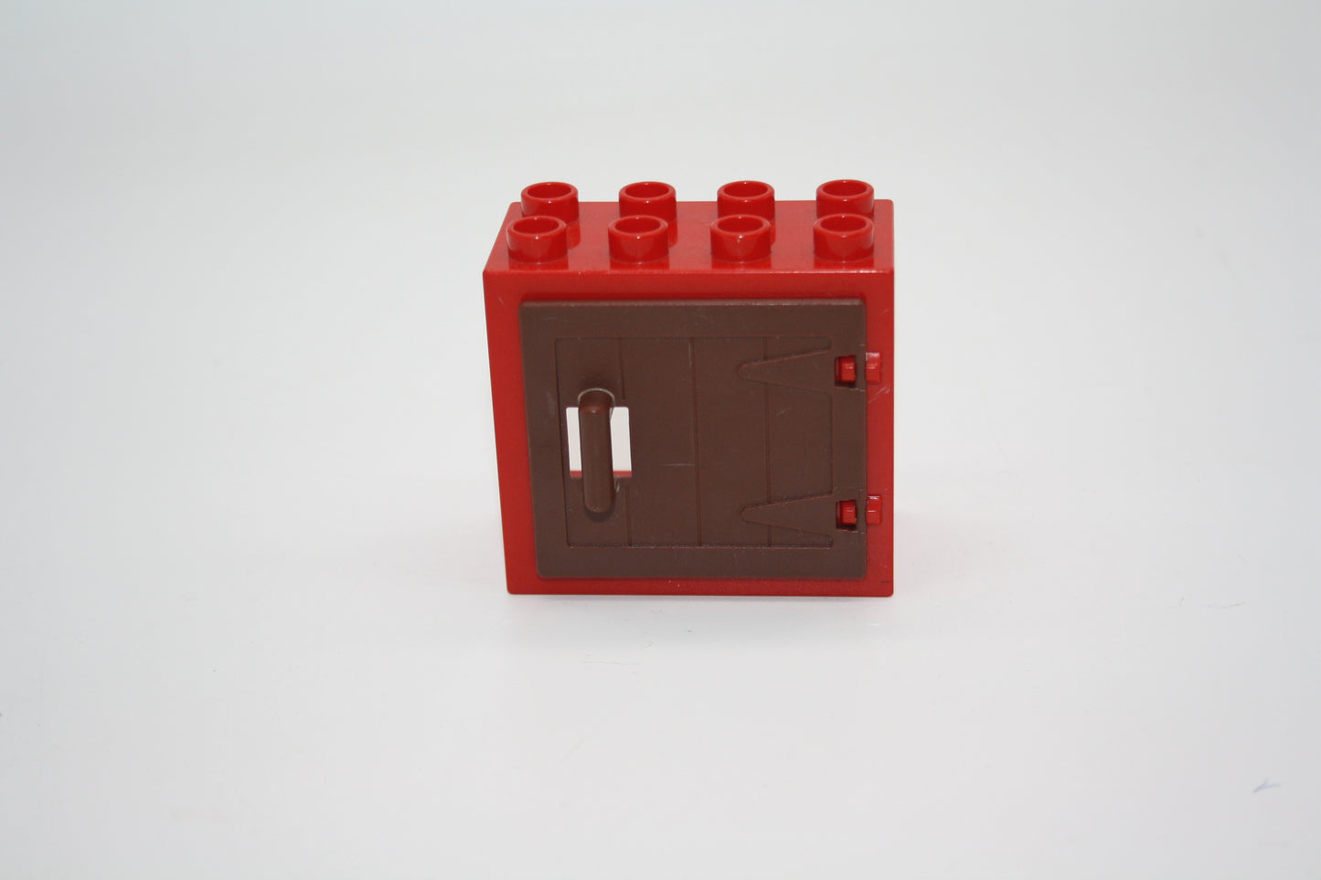 Duplo - Fenster mit Scheunentür (2x4 Noppen) - rot-braun - Fenster
