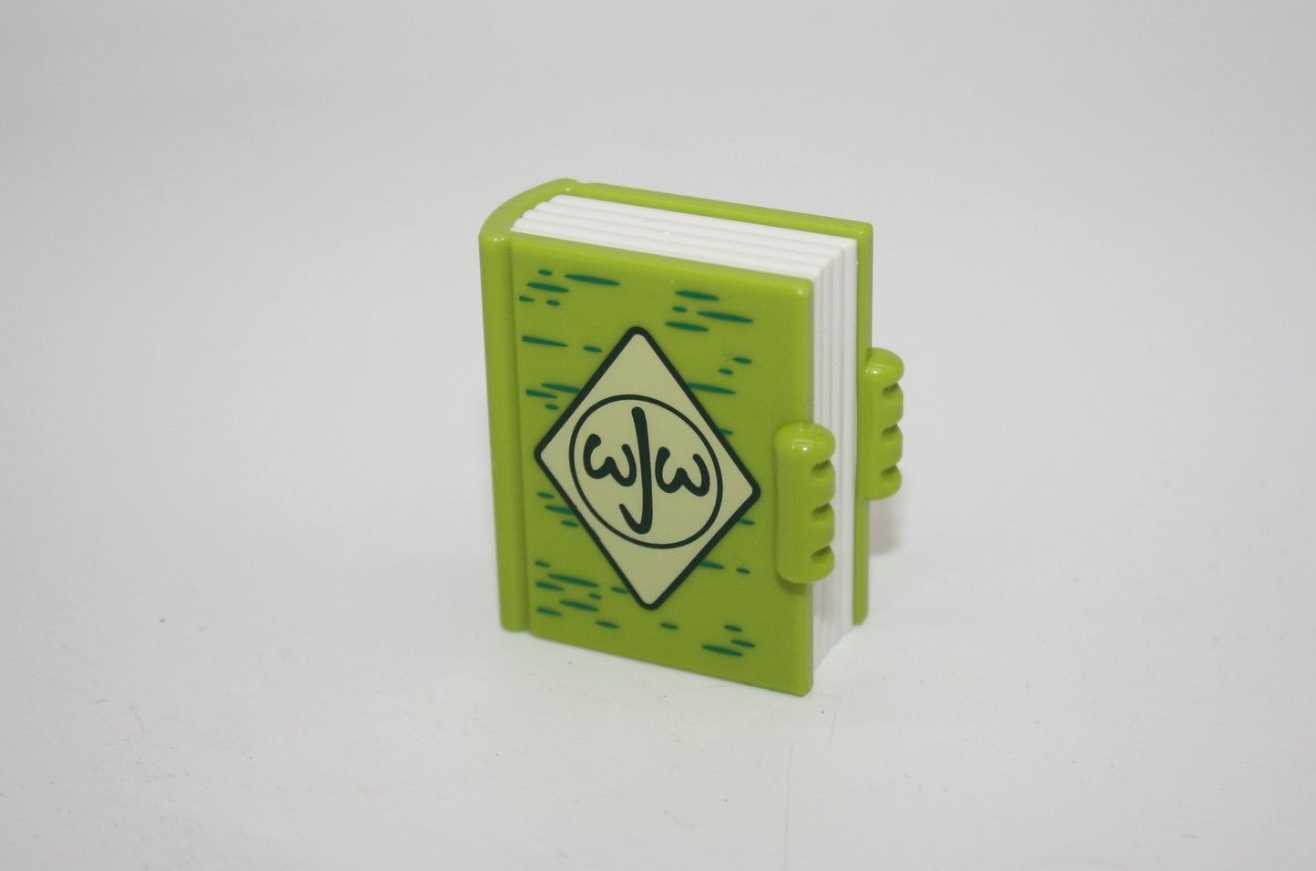 Duplo - 2er Stein als Buch (mit Halterung für Hände) - limettengrün - Motivstein