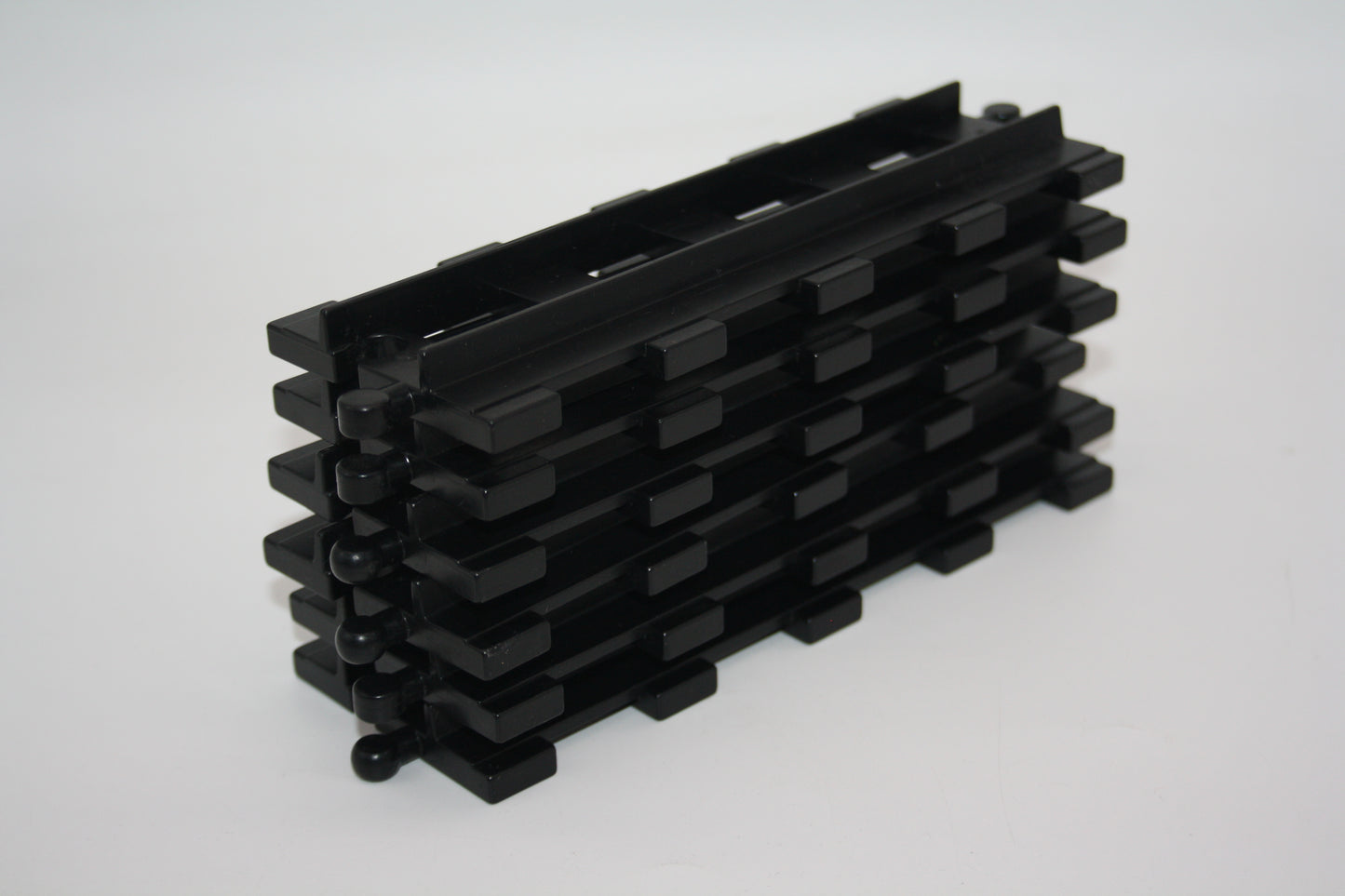 Duplo - 6x Gerade Gleise  - schwarz - Schienen - Eisenbahn