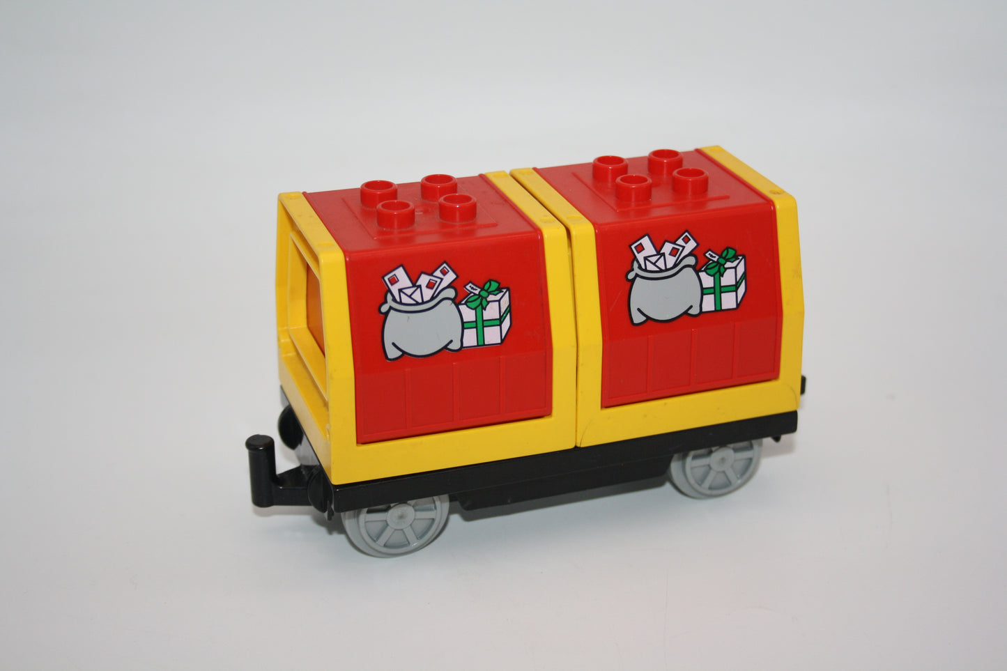 Duplo - Container Wagen kippbaren Behältern - zuf. Farben - Eisenbahn - Wagon/Waggon