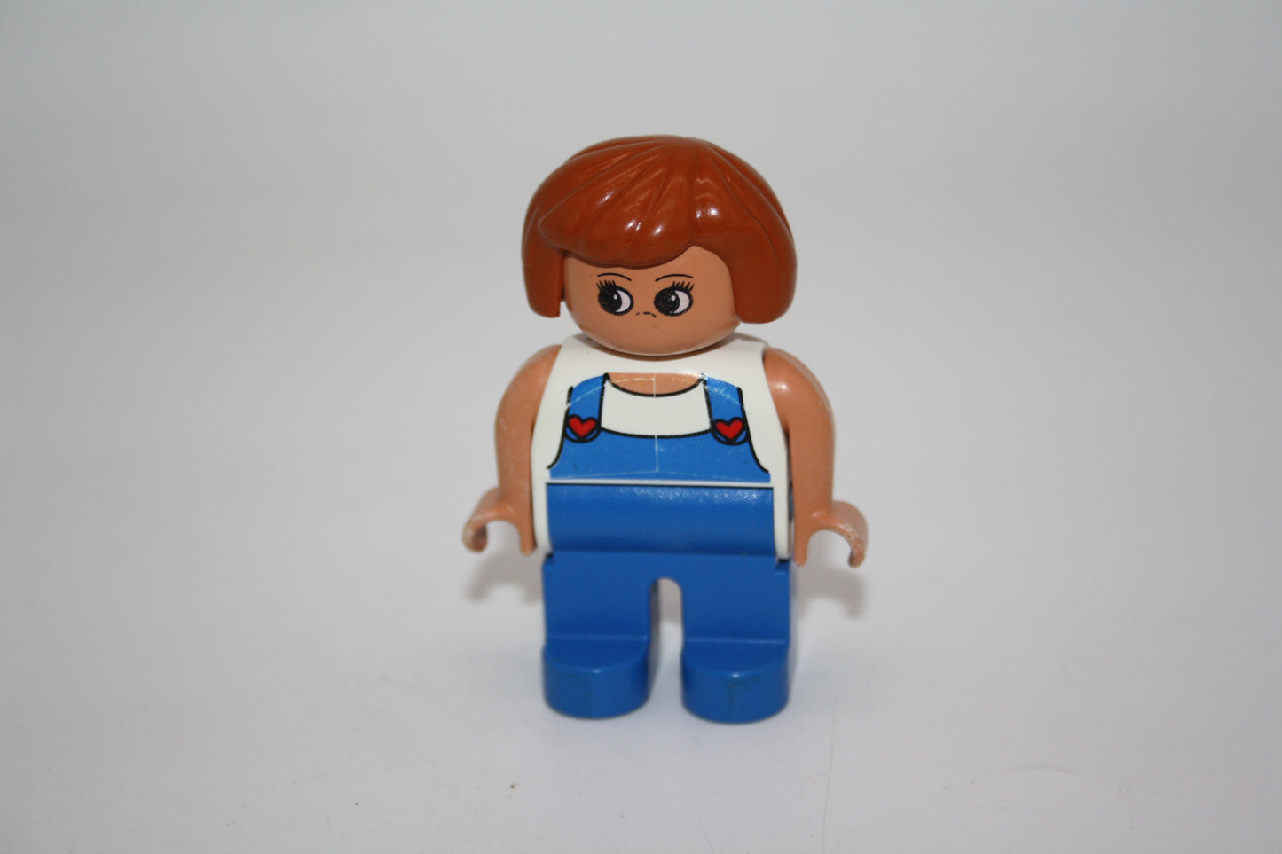 Duplo - Frau alt - blaue Latzhose/weißes Oberteil - Figur