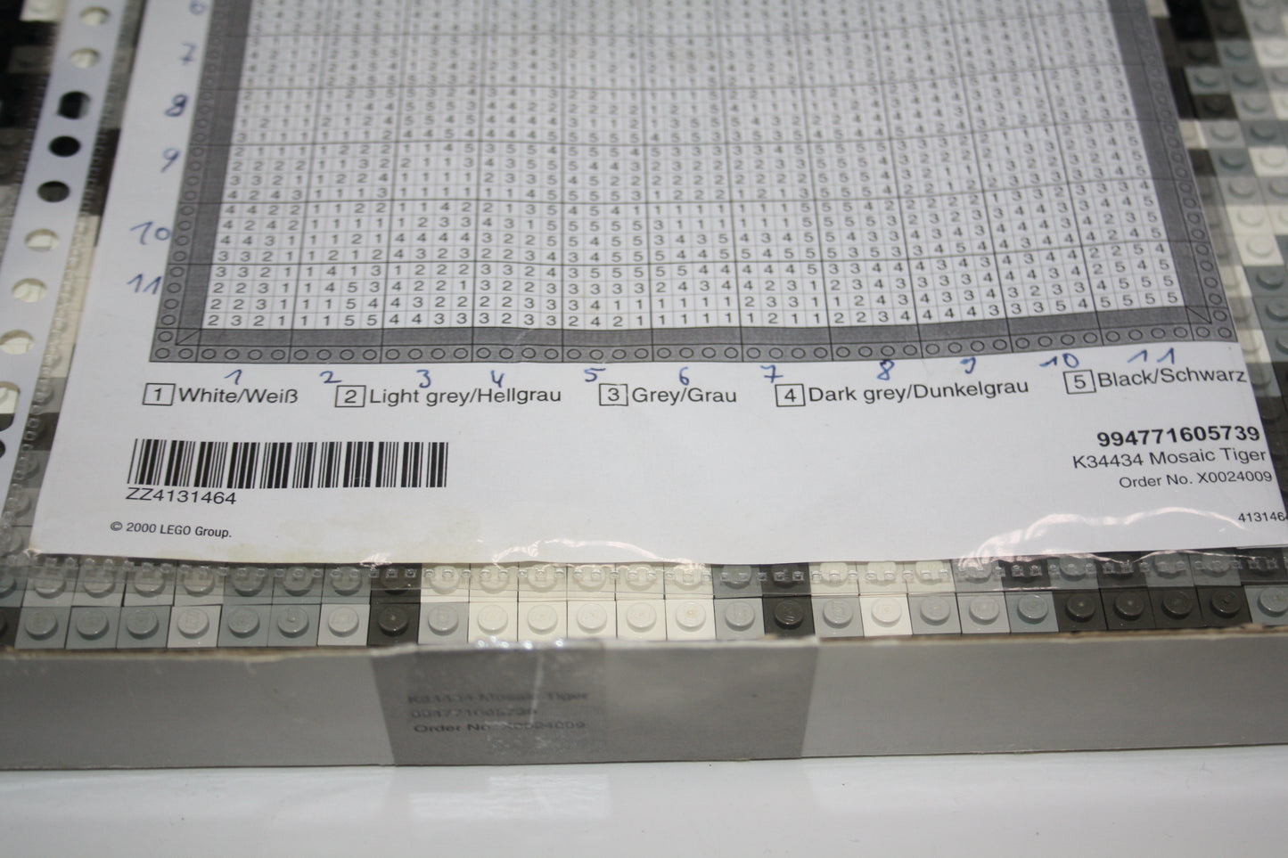 LEGO® - Set - 3443 Mosaic - mit Tiger Motiv - inkl. BA & OVP