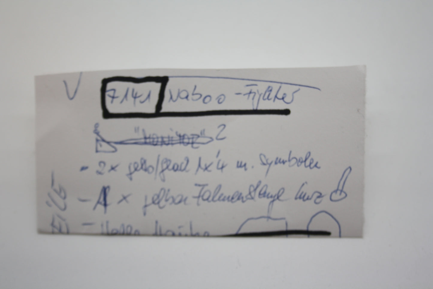 LEGO® - Star Wars - Set 7141 Naboo-Fighter ohne Figuren - unvollständig - inkl BA & OVP (Kopie)