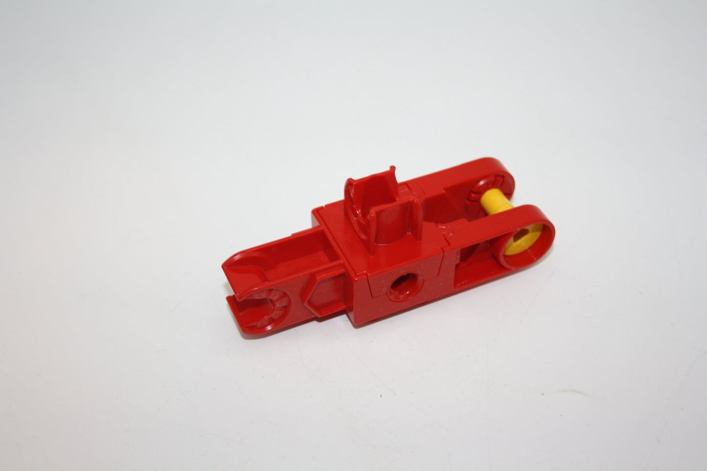 Duplo Toolo - Arm 2x6 mit dreieckiger Stellschraube und Clip-Enden und Clip oben - tolarm01 - rot - Ersatzteil