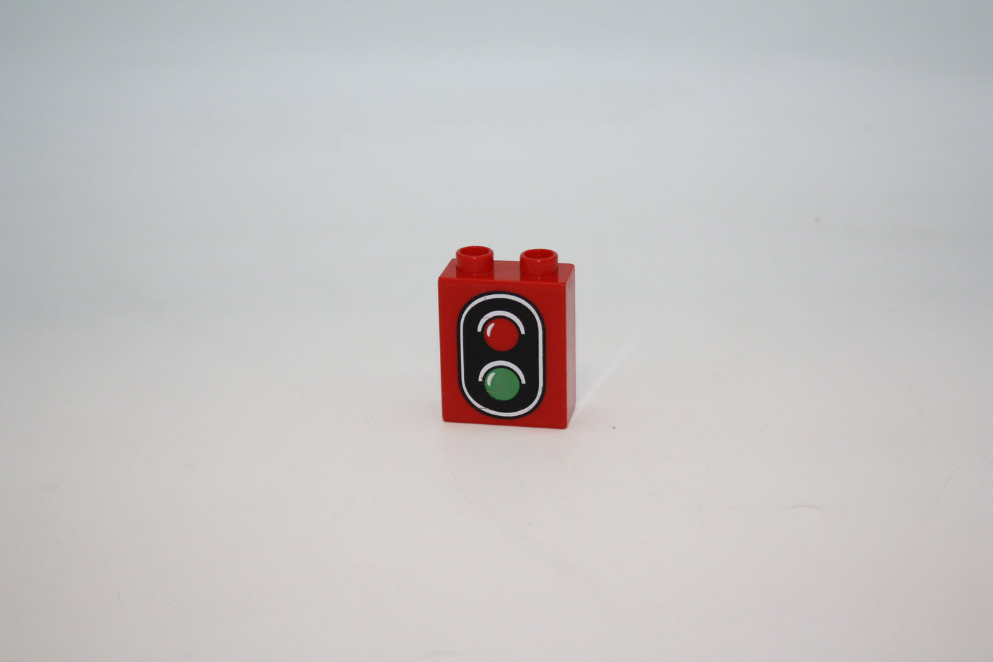 Duplo - Ampel für Eisenbahn - 2er - 1x2Noppen- rot - Motivstein