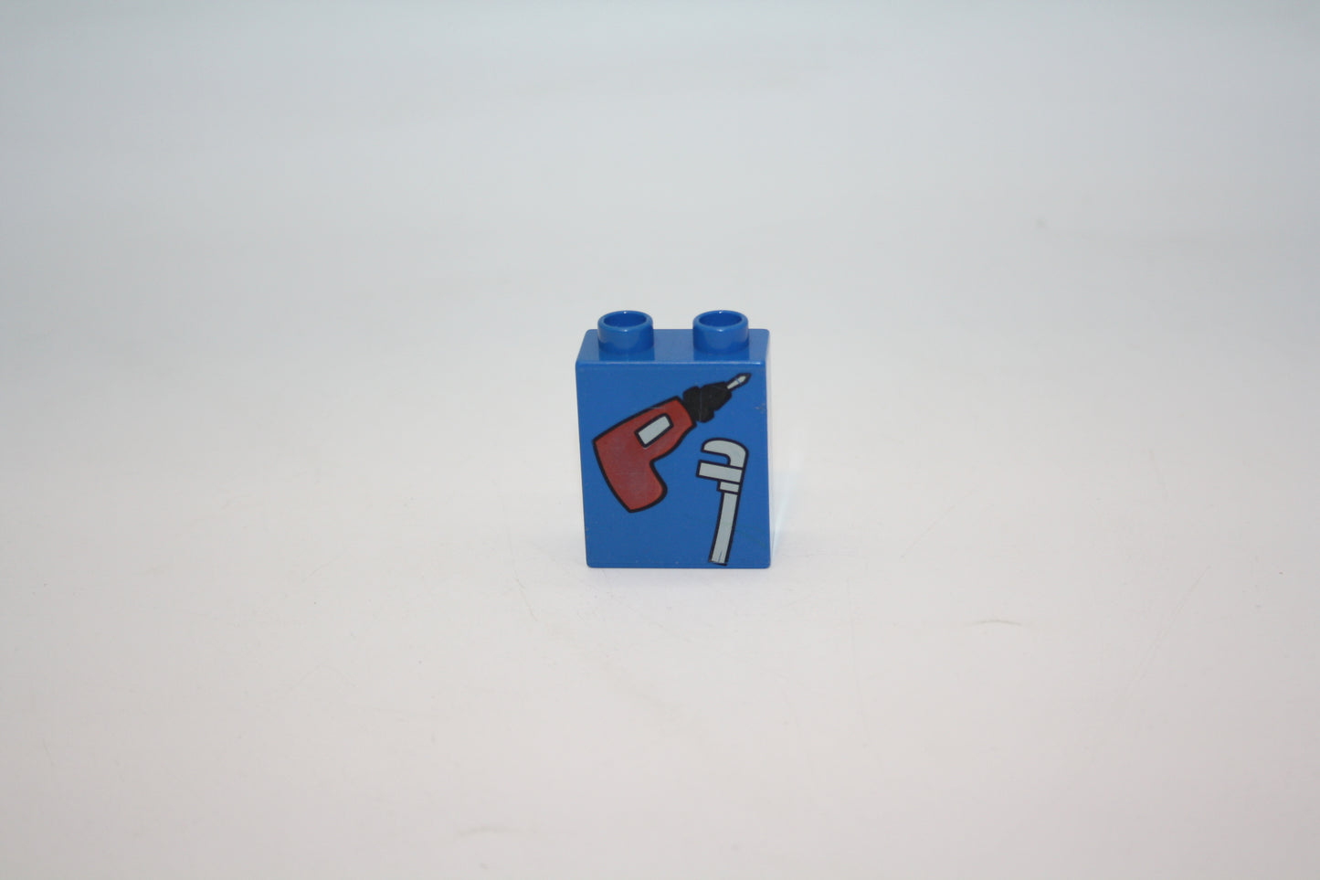 Duplo - Bohrmaschine & Zange/ Werkzeug - 2er - 1x2Noppen - blau - Motivstein