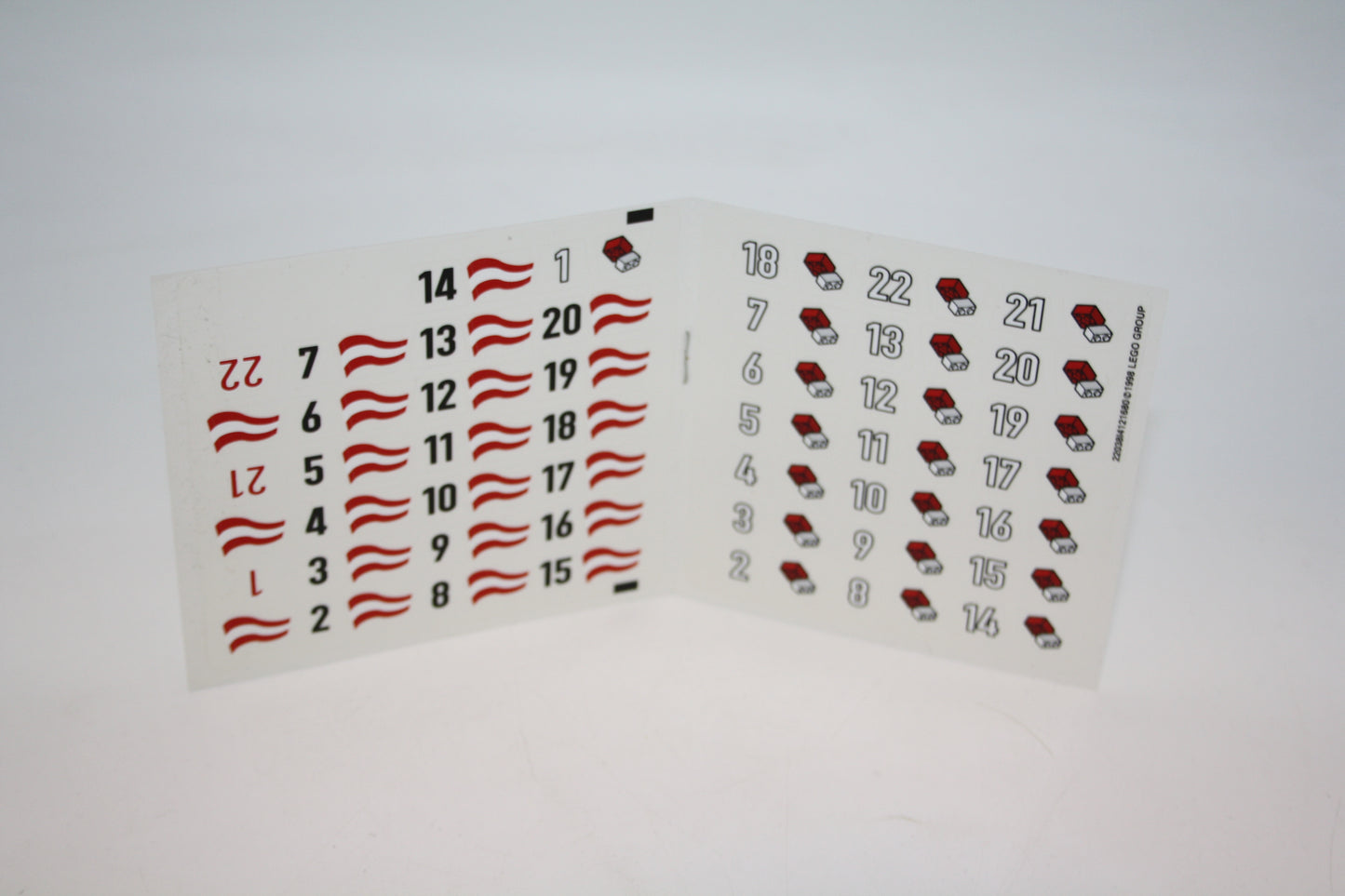 LEGO® Stickerbogen - 880002.4stk01 zu Set 22038/4121680 - World Cup - OBA/Bauanleitung - neu/unbenutzt