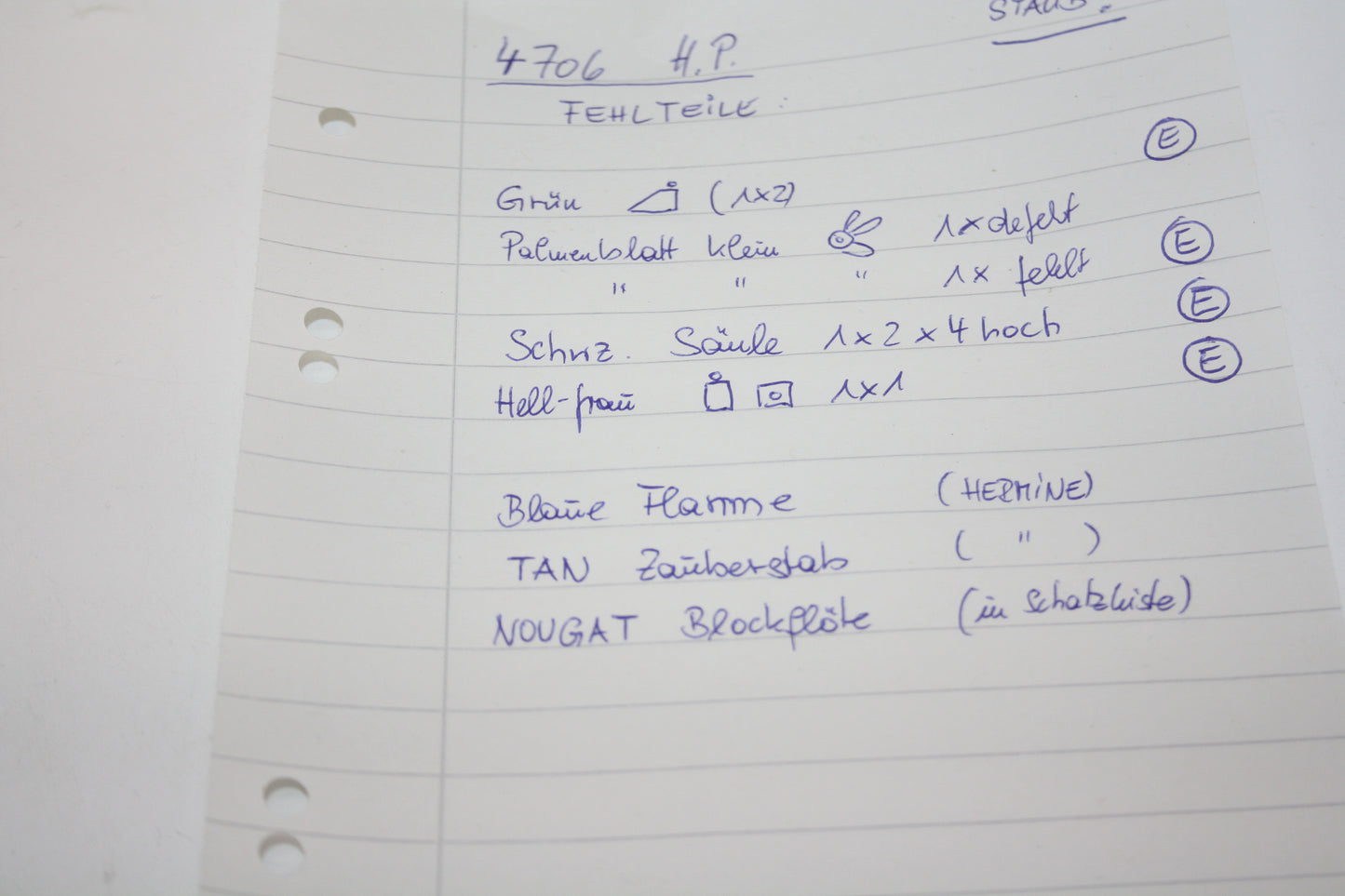 LEGO® - Harry Potter - Set 4706 Der verbotene Korridor - inkl. BA - Unvollständig