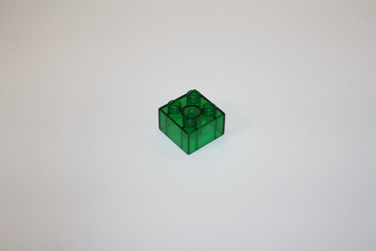 Duplo - 4er Glasstein (2x2 Noppen) - grün Transparent - 4er Stein - Motivstein - Motivsteine