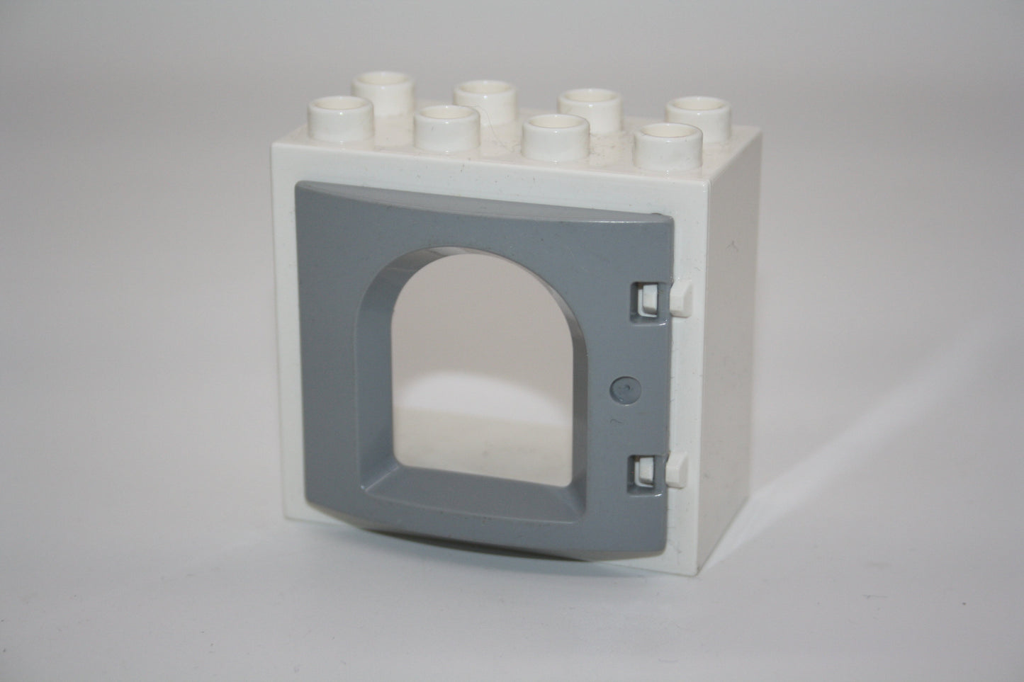 Duplo - Burgfenster (2x4 Noppen) - versch. Farben - Fenster - hellgrau - Fenster