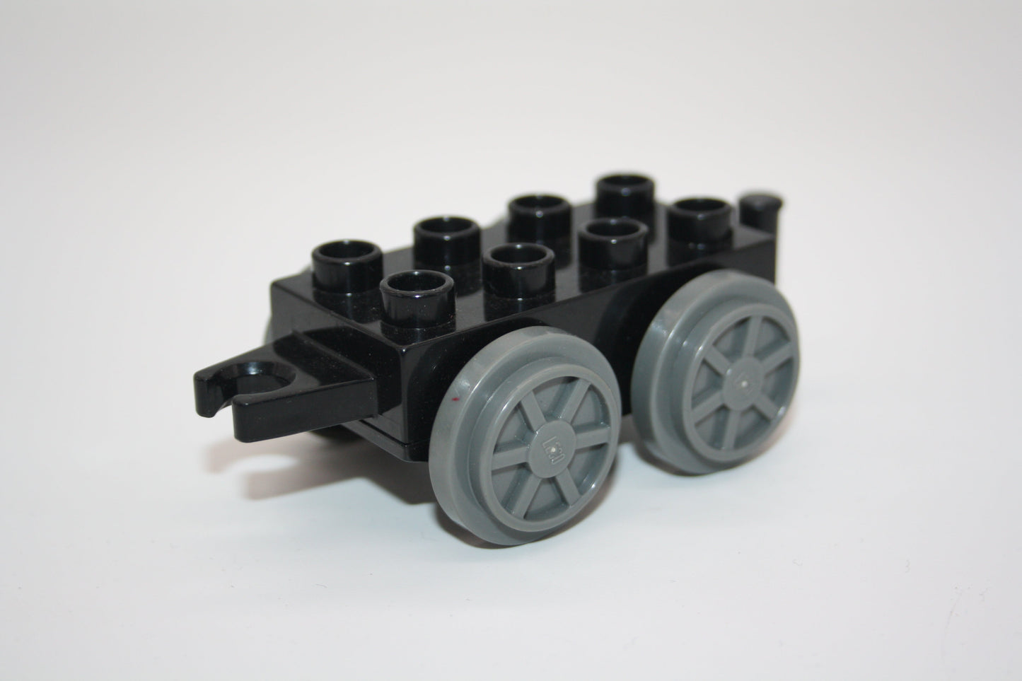 Duplo - Fahrwerk für Waggon/Wagon (2x4 Noppen) - schwarz - Eisenbahn - Fahrwerke