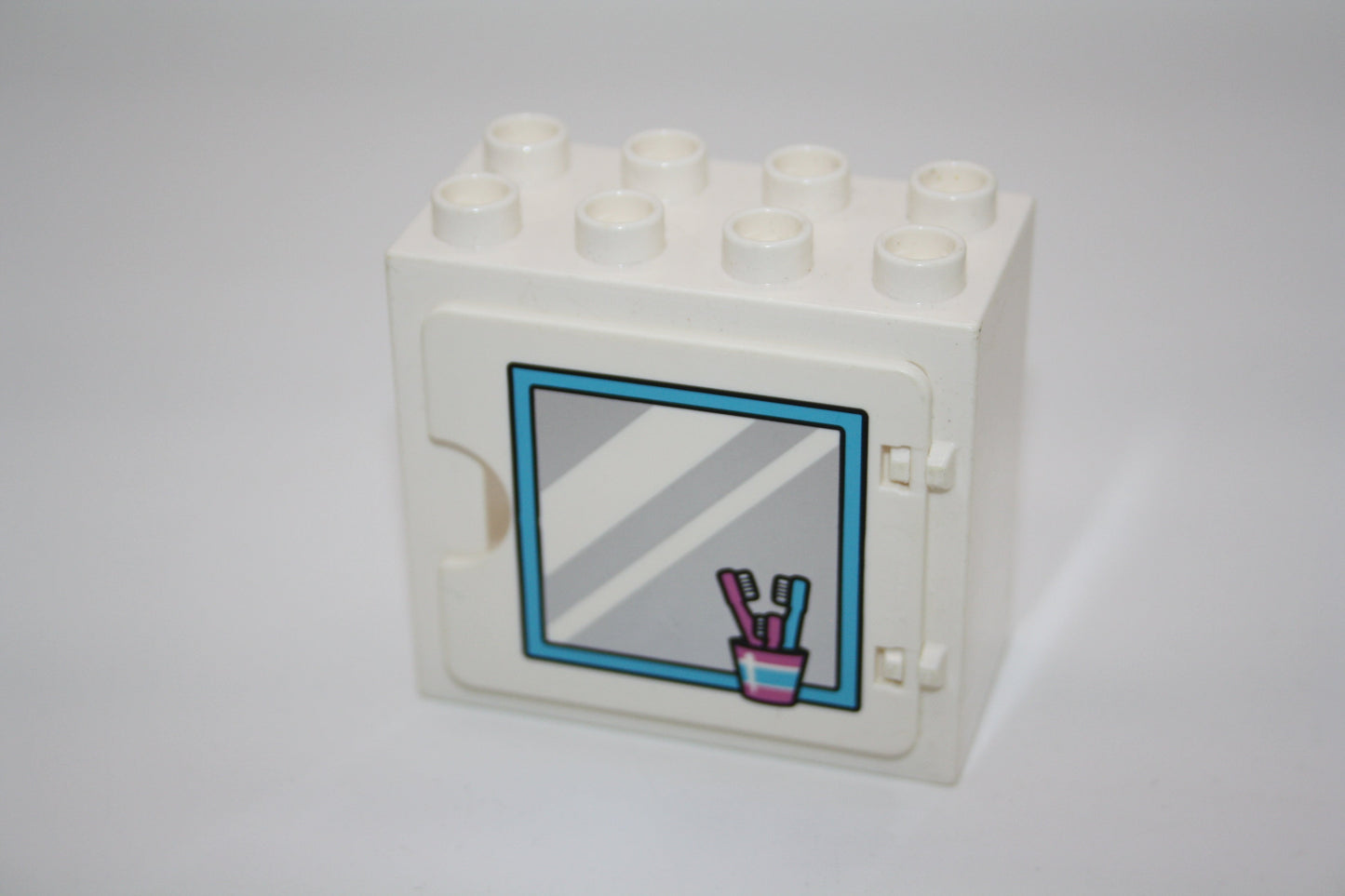 Duplo - Spiegel in Fensterrahmen (2x4 Noppen) - weiß - Einzelteile - Fenster - Fenster