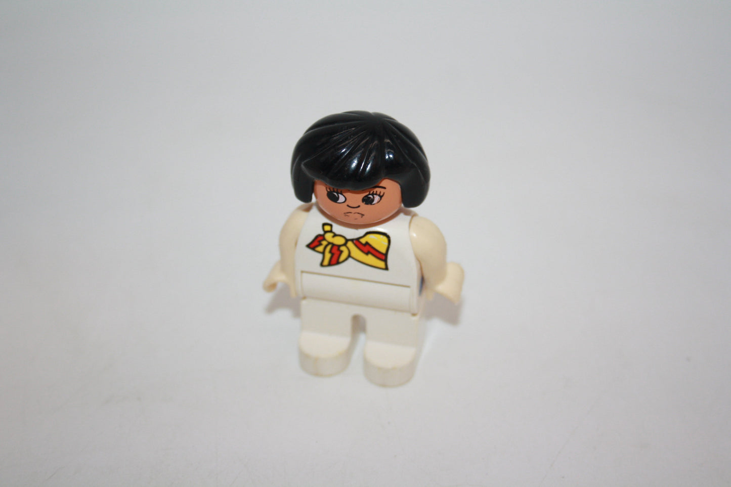 Duplo - Stewardess - weiße Hose/weißes Oberteil m. Halstuch - Frau- Figur - Stewardess