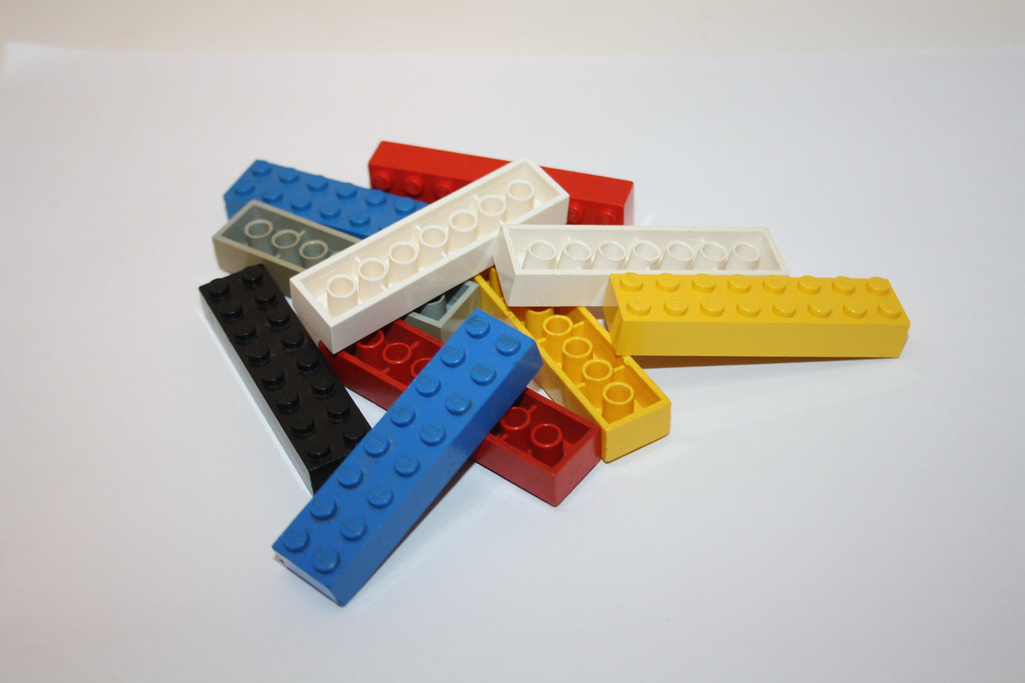 LEGO® - 10 2x8 Basic/Basis Steine/Grundbausteine (12er) - 3007 - bunt gemischt - Sparpaket - Nach Gewicht