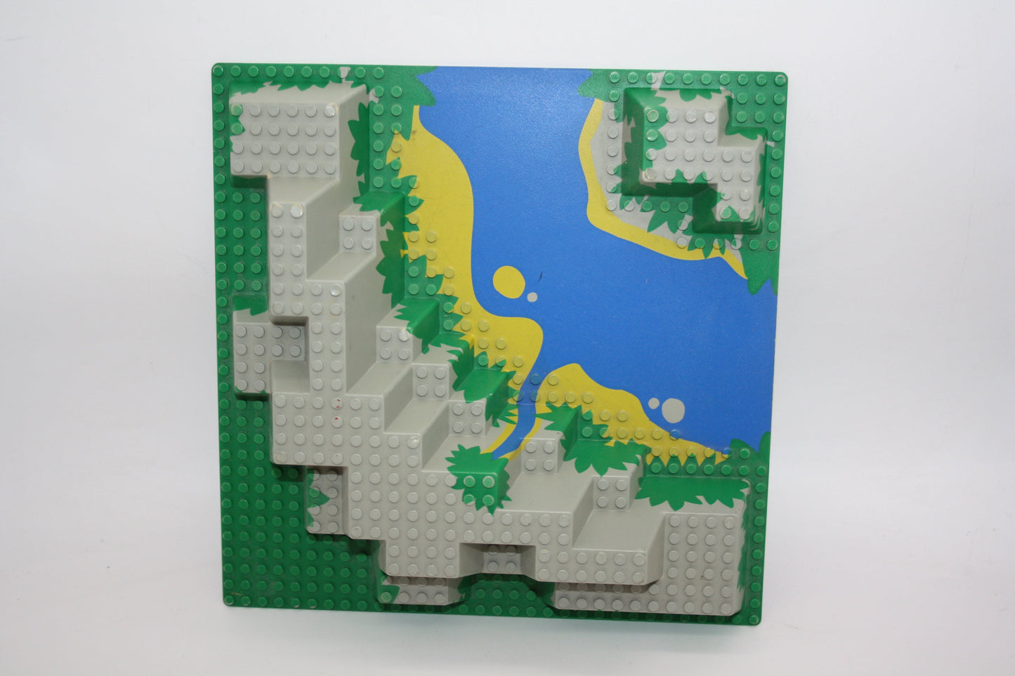 LEGO® 3D Platte - 32x32 Canyon mit blauem Fluss grünen Pflanzen - grün - 6024px2 - aus 6278-1 - Platten - Base Plate