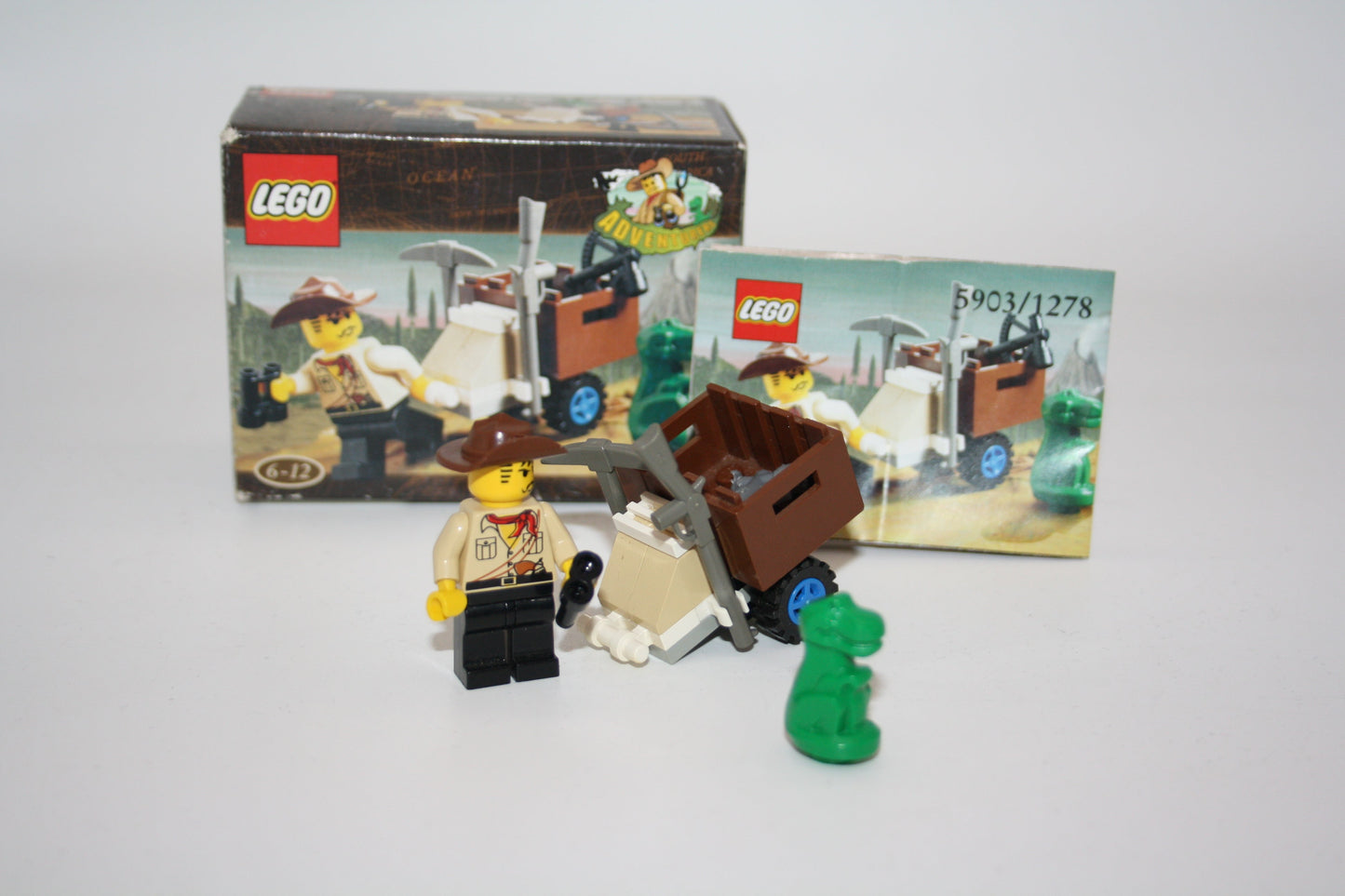 LEGO® - 5903/1278 Johnny Thunder & Baby T-Rex - inkl. BA & OVP - Space/Weltraum