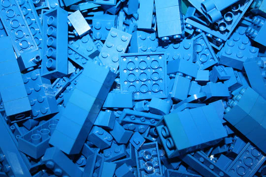 LEGO® - blau - Farblich sortiert - 100g-5000g - Nach Gewicht