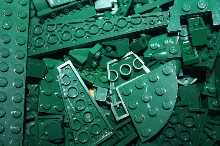 LEGO® - dunkelgrün/ dark green - Farblich sortiert - 100g-1000g - Nach Gewicht