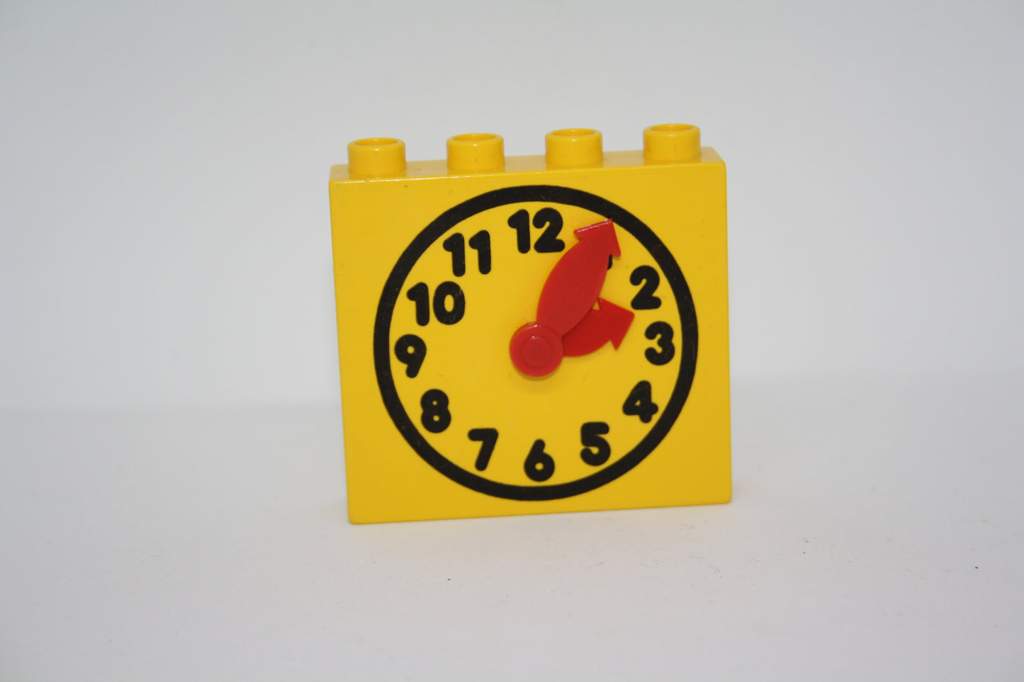 Duplo - Uhr/Wanduhr mit bew. Zeiger - gelb - Motivstein - Einrichtung - Möbel - Wohnraum