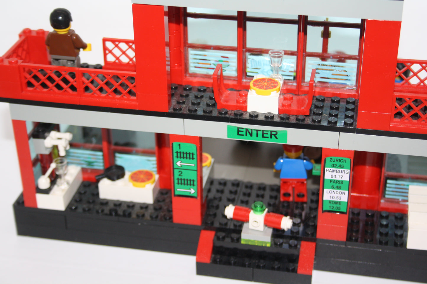 LEGO® Eisenbahn 9V - 4556 Bahnhof/Train Station - Sets - inkl. BA