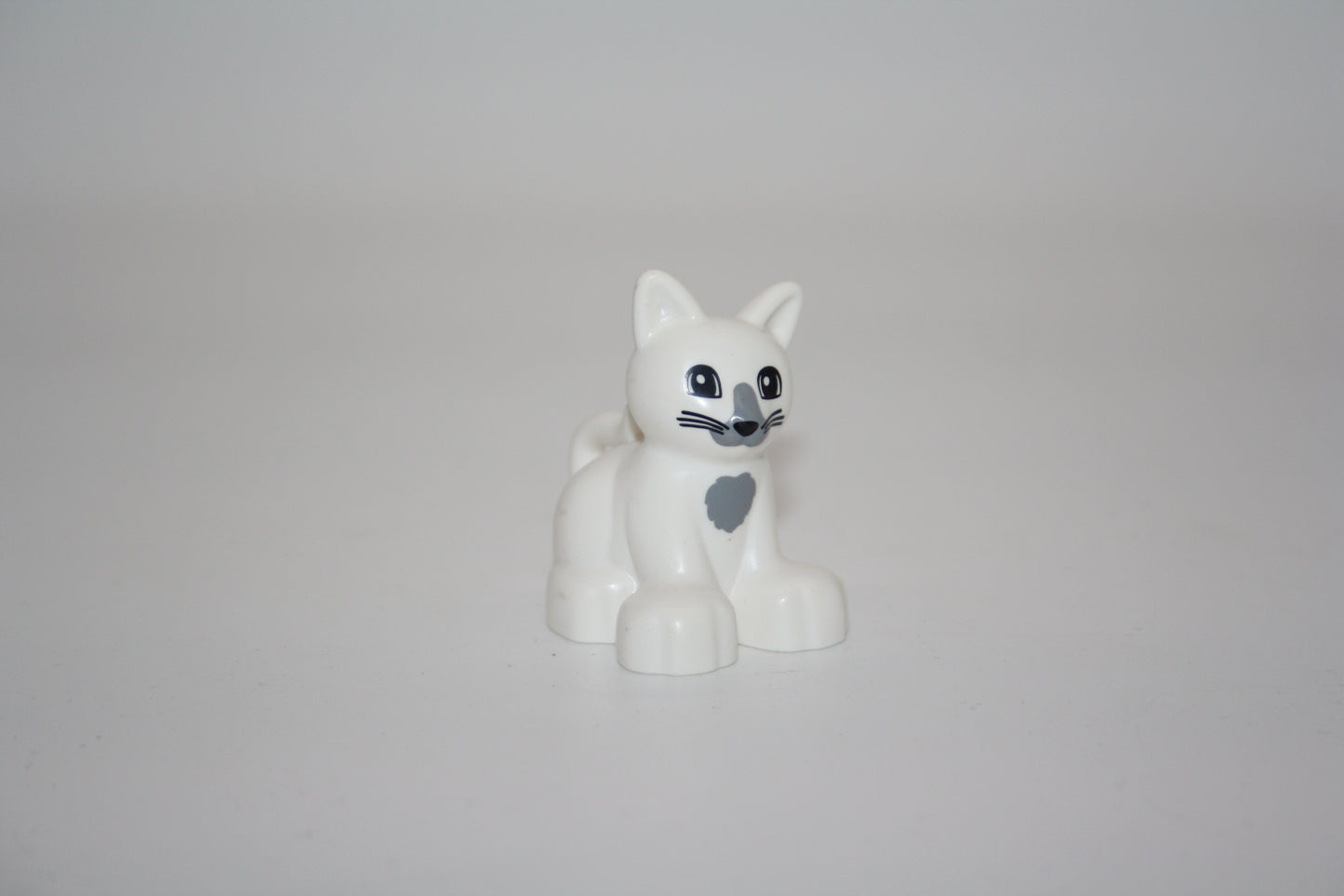 Duplo - Katze weiß - sitzend - Tiere - Bauernhof - Haustiere