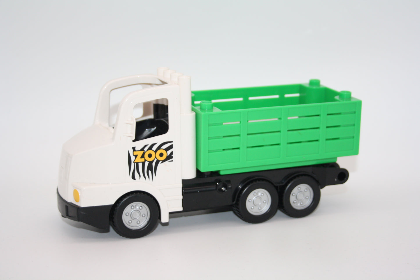 Duplo - Pritschenwagen/Lastwagen - weiß/grün - Zoo/Safari - LKW/Lastwagen - Fahrzeuge