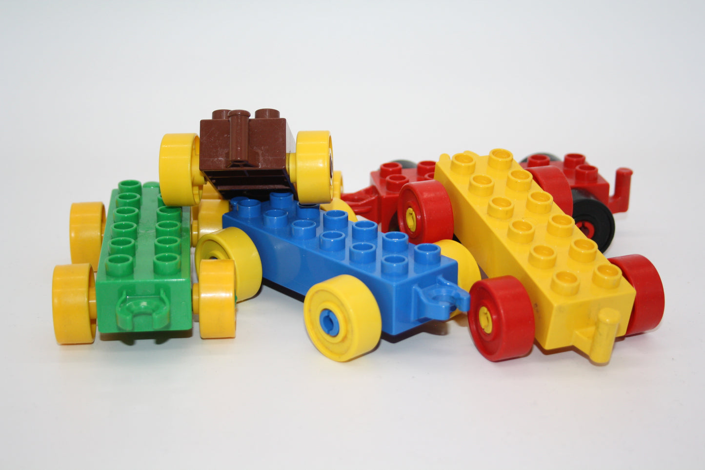 Duplo - 5x Breitreifen Fahrwerke Sparpaket - Bunt gemischt - Anhänger/Wagon