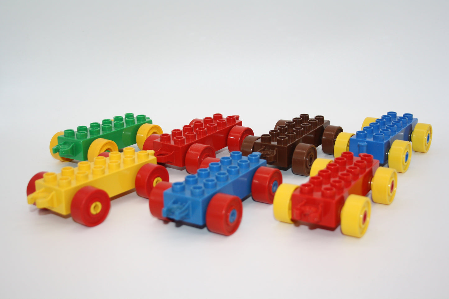 Duplo - Breitreifen Fahrwerke - vers. Farben - Anhänger/Wagon