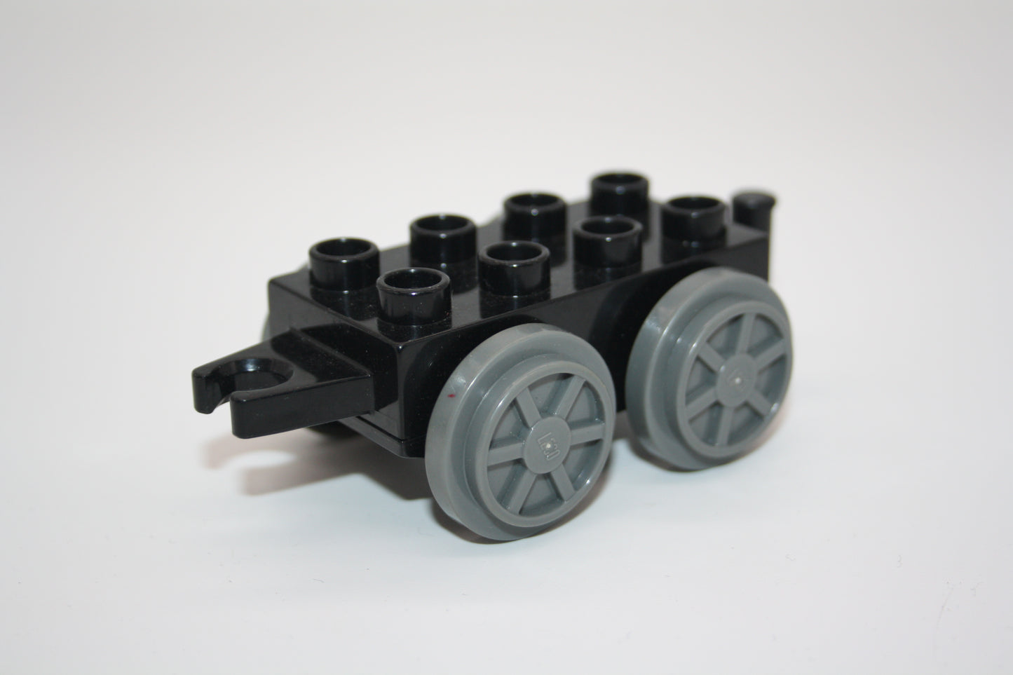 Duplo - Fahrwerk für Waggon/Wagon (2x4 Noppen) - schwarz - Eisenbahn