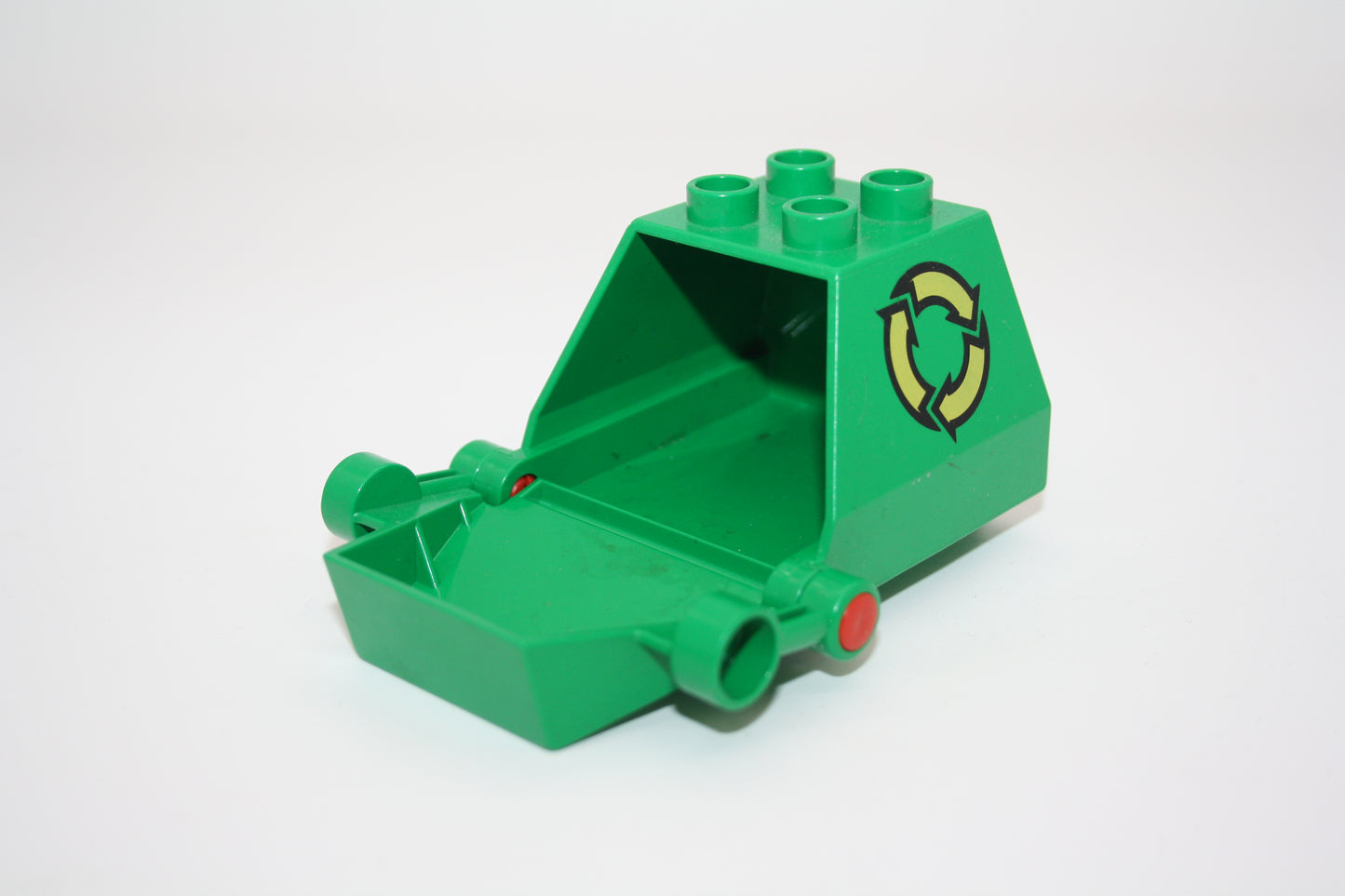 Duplo - Retro/Vintage Müllwagen Aufsatz - grün - Fahrzeuge - Ersatzteil