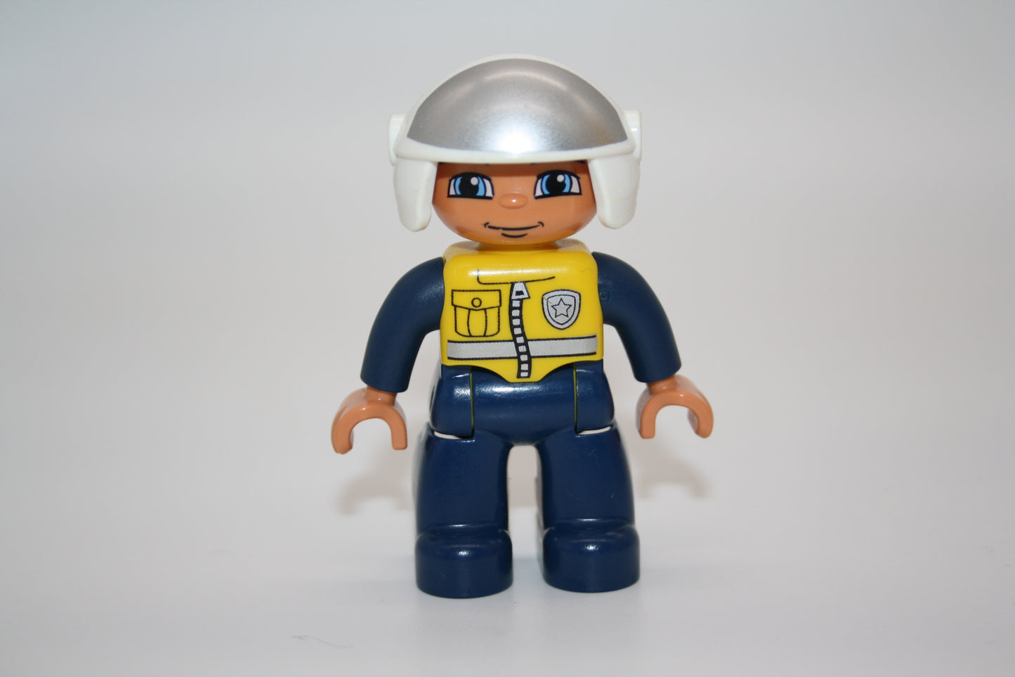 Duplo - Motorrad Polizist - Blaue Hose/gelbe Weste - Polizei - Figur -