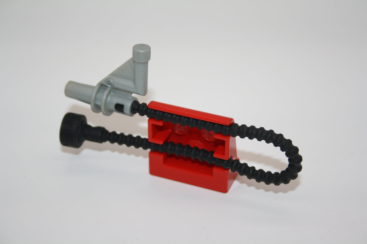 Duplo - Schlauchhalterung mit Schlauch - rot - Feuerwehr - Einzelteile - Zusammengebaut