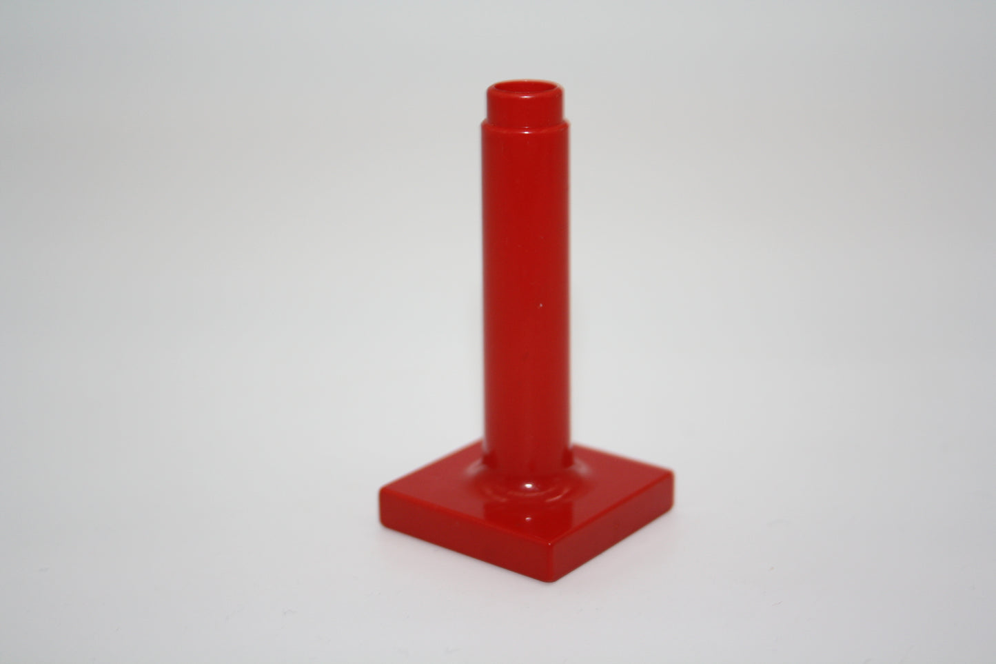 Duplo - Schilderstütze lang - rot - Ersatzteil - Bauelement