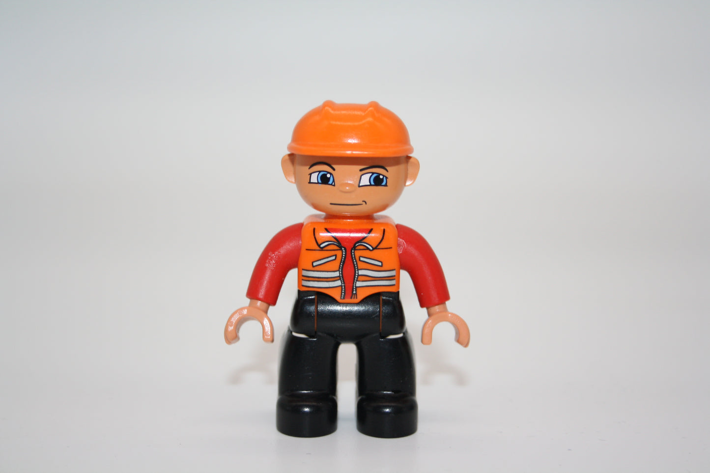 Duplo - Bauarbeiter - rote Ärmel - Mann - Figur