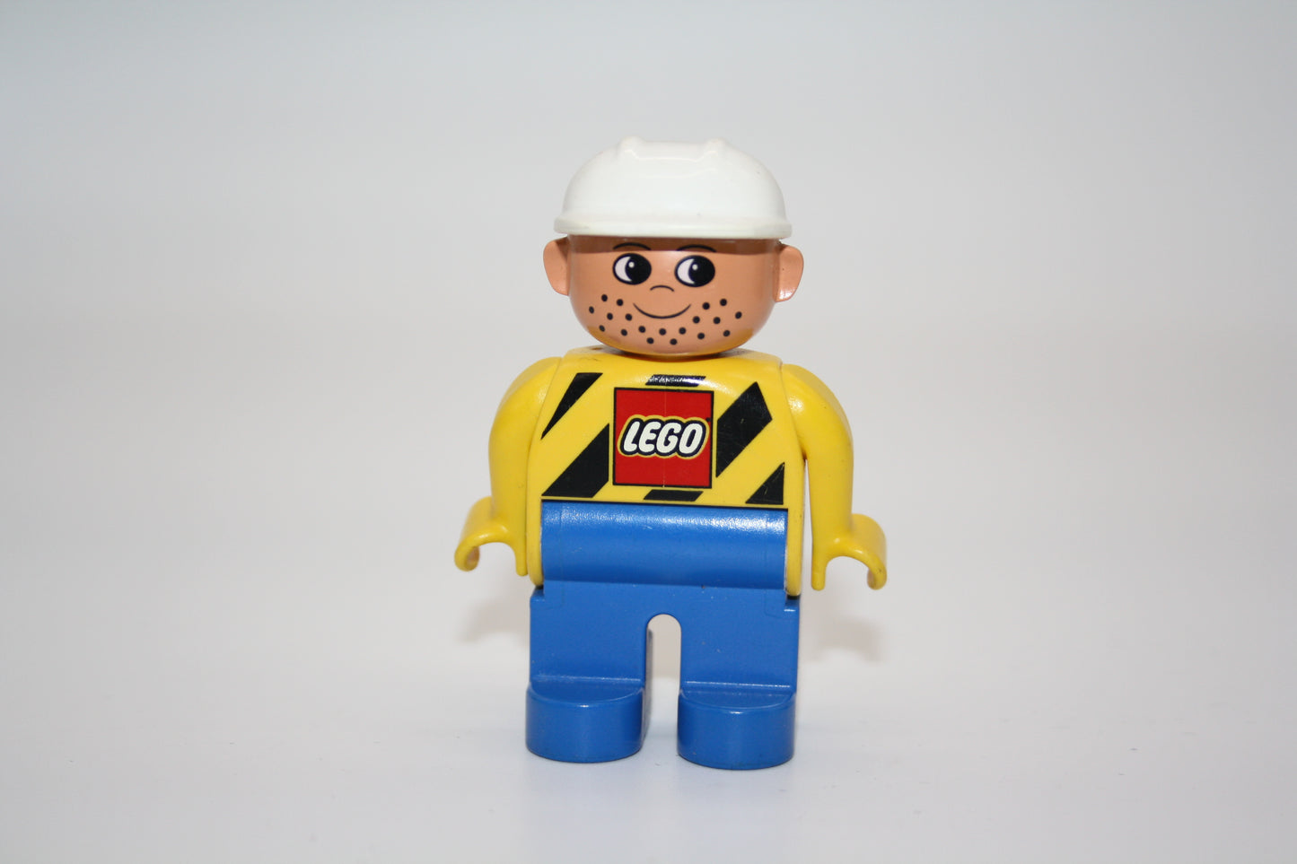 Duplo - Bauarbeiter alt - blaue Hose/schwarz gelbes Oberteil - Mann - Figur