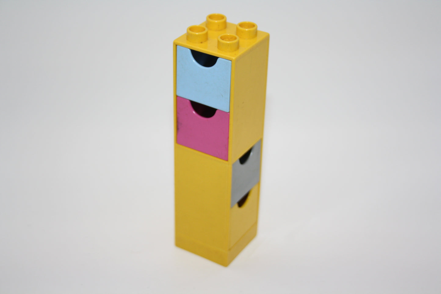 Duplo - Säulen/Eckwände mit Schubladen - versch. Farben - Einrichtung - Bauelement - Zusammengebaut