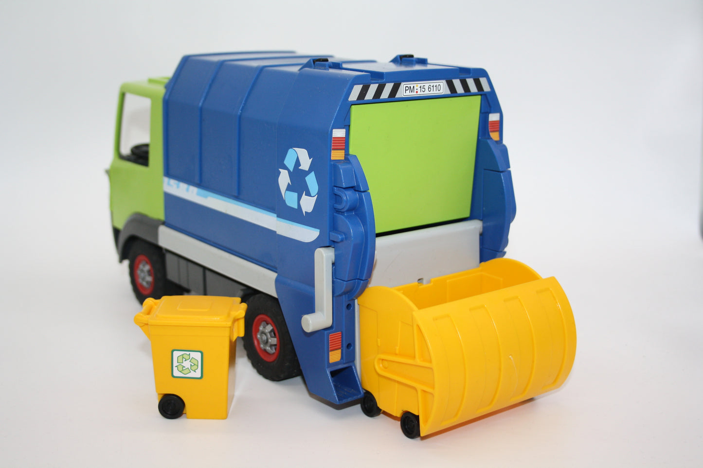 Playmobil® - Müllabfuhr/Müllwagen m. zwei Tonnen - grüne Kabine