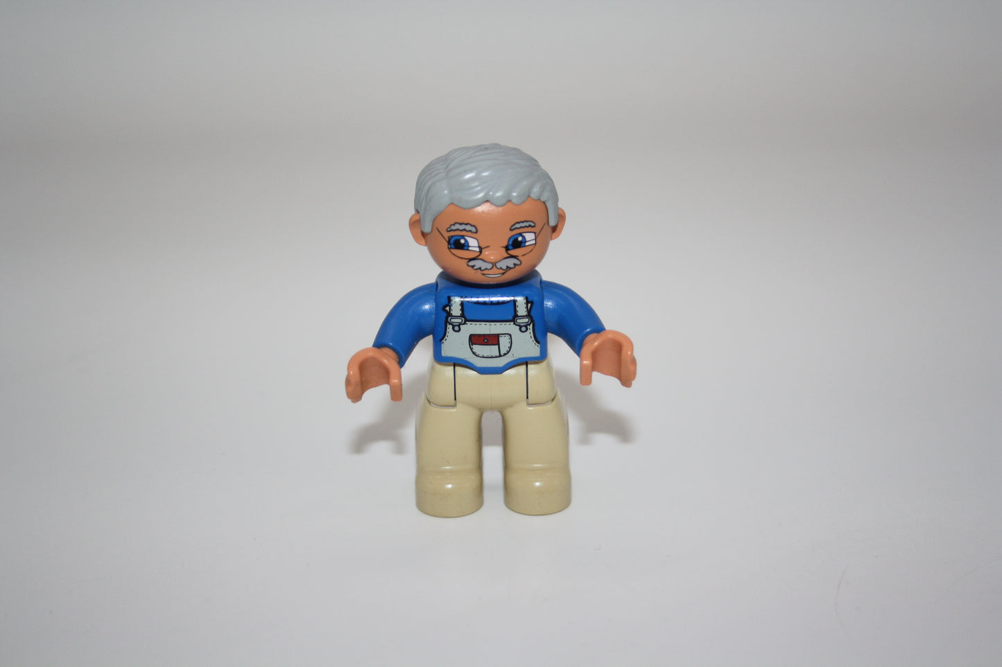 Duplo - Opa - beige Latzhose/blauer Pulli - Mann - Figur