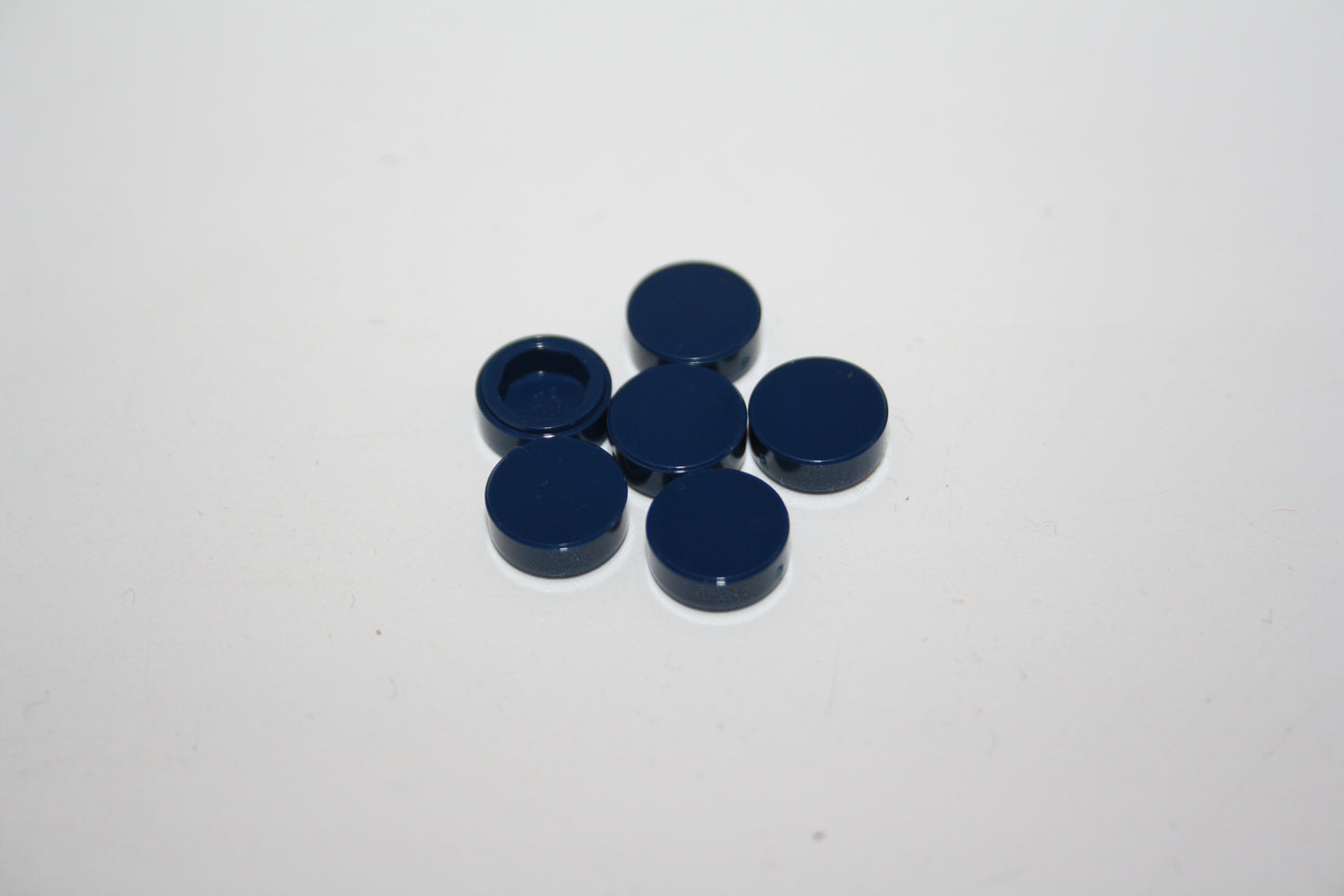 LEGO® - 1x1 Fliese rund/tile round - dunkelblau/dark blue - 98138 - Grünzeug 6x-500x Sparpaket