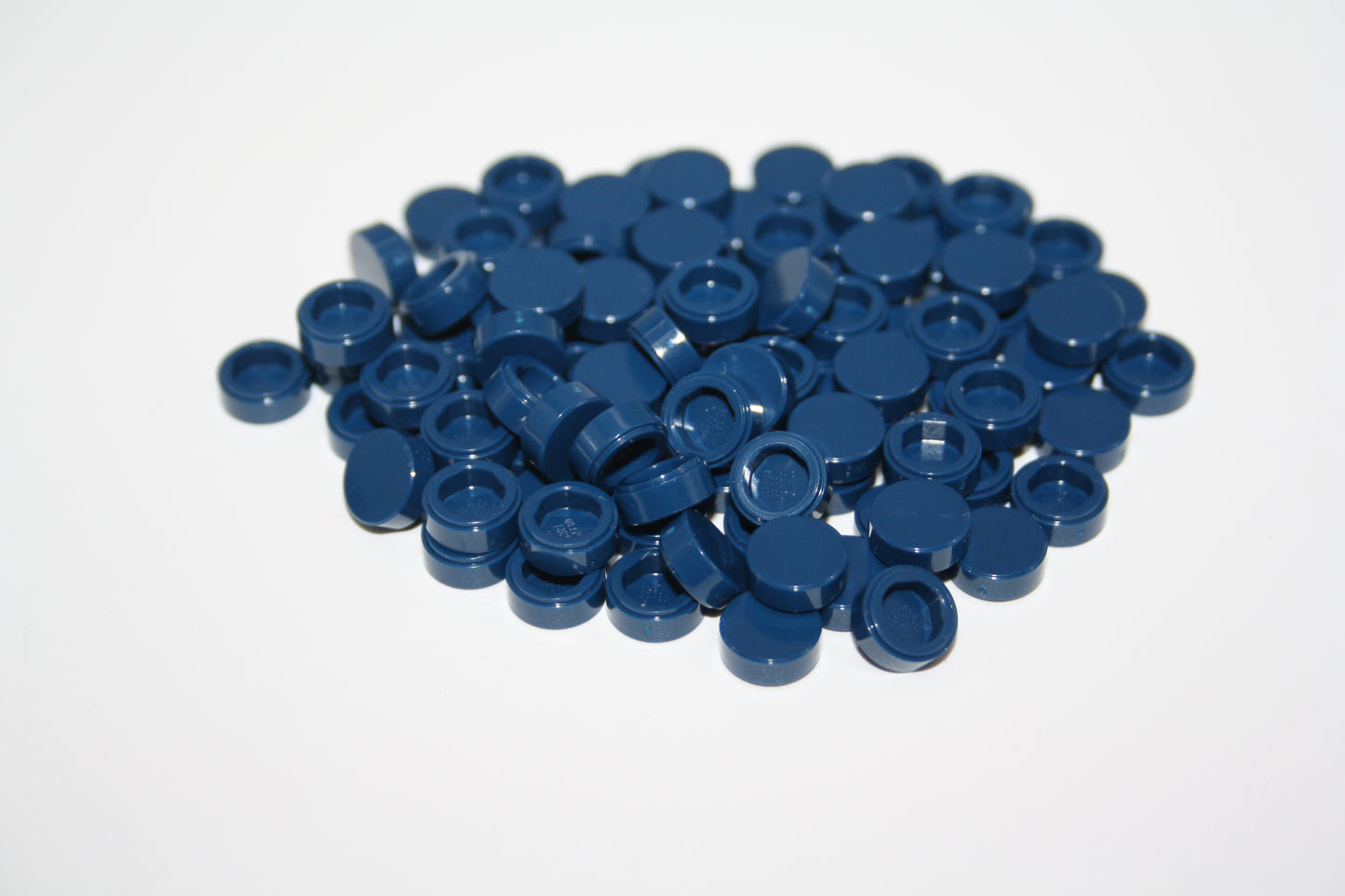 LEGO® - 1x1 Fliese rund/tile round - dunkelblau/dark blue - 98138 - Grünzeug 6x-500x Sparpaket