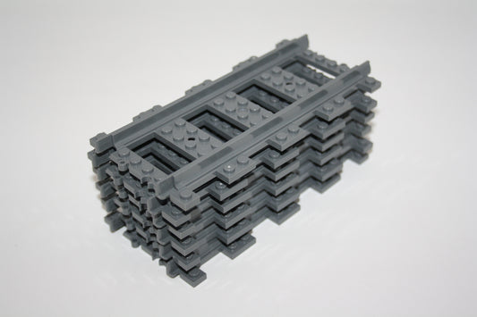 LEGO® - 6x Gerade Gleise - Schienen - Eisenbahn
