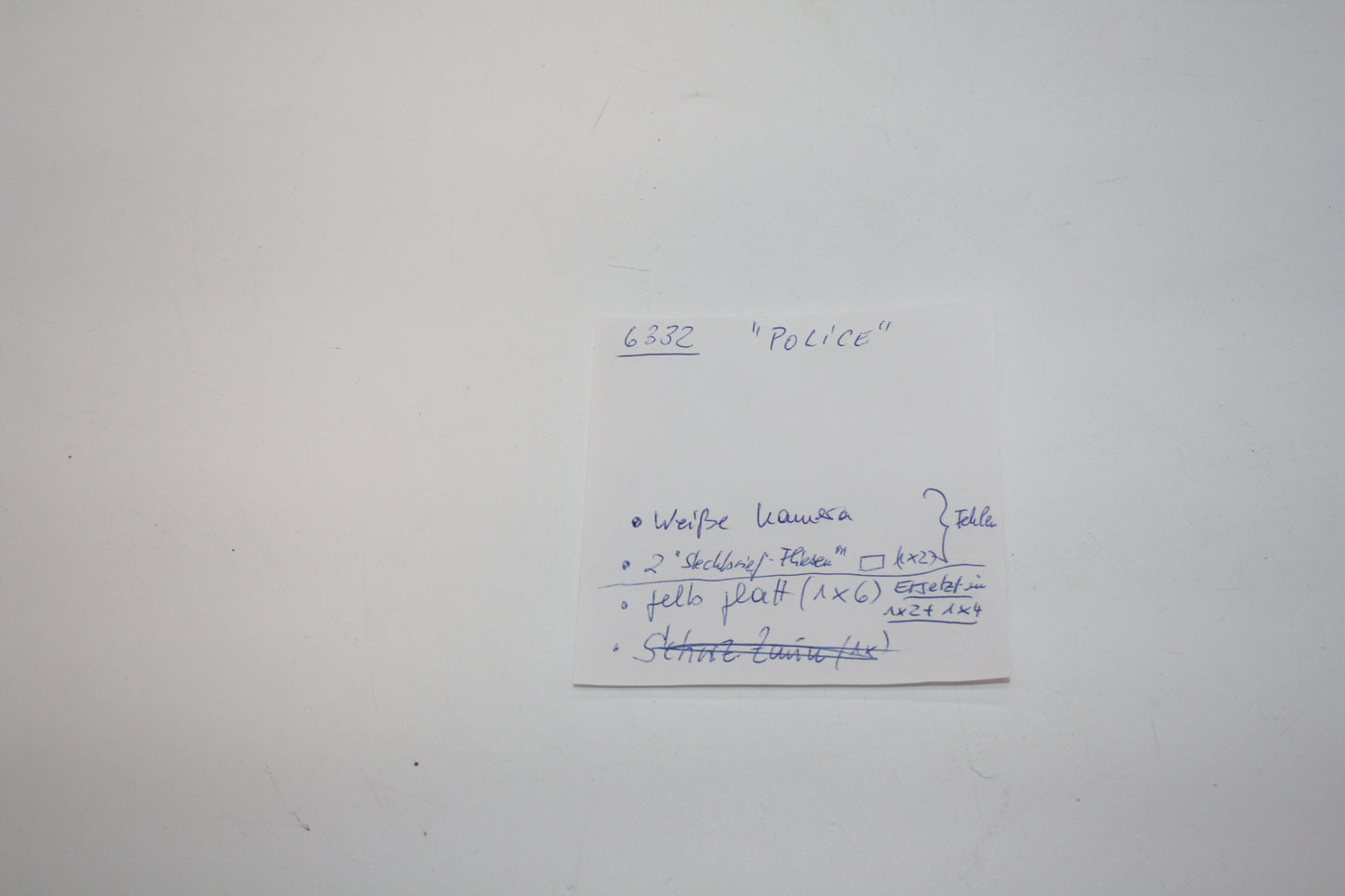 LEGO® - Town Set - 6332 Polizei-Hauptquartier - inkl. BA - Unvollständig